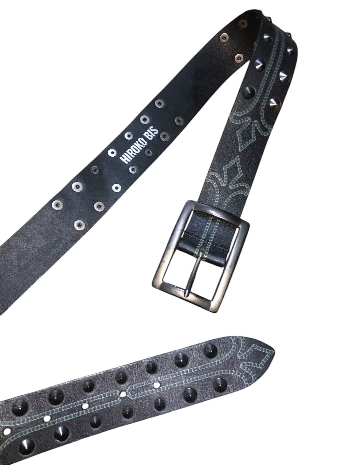 Designer × Japanese Brand × Vintage Leather Belt Hiroko Bis Japanese Brand Size 32 - 7 Thumbnail