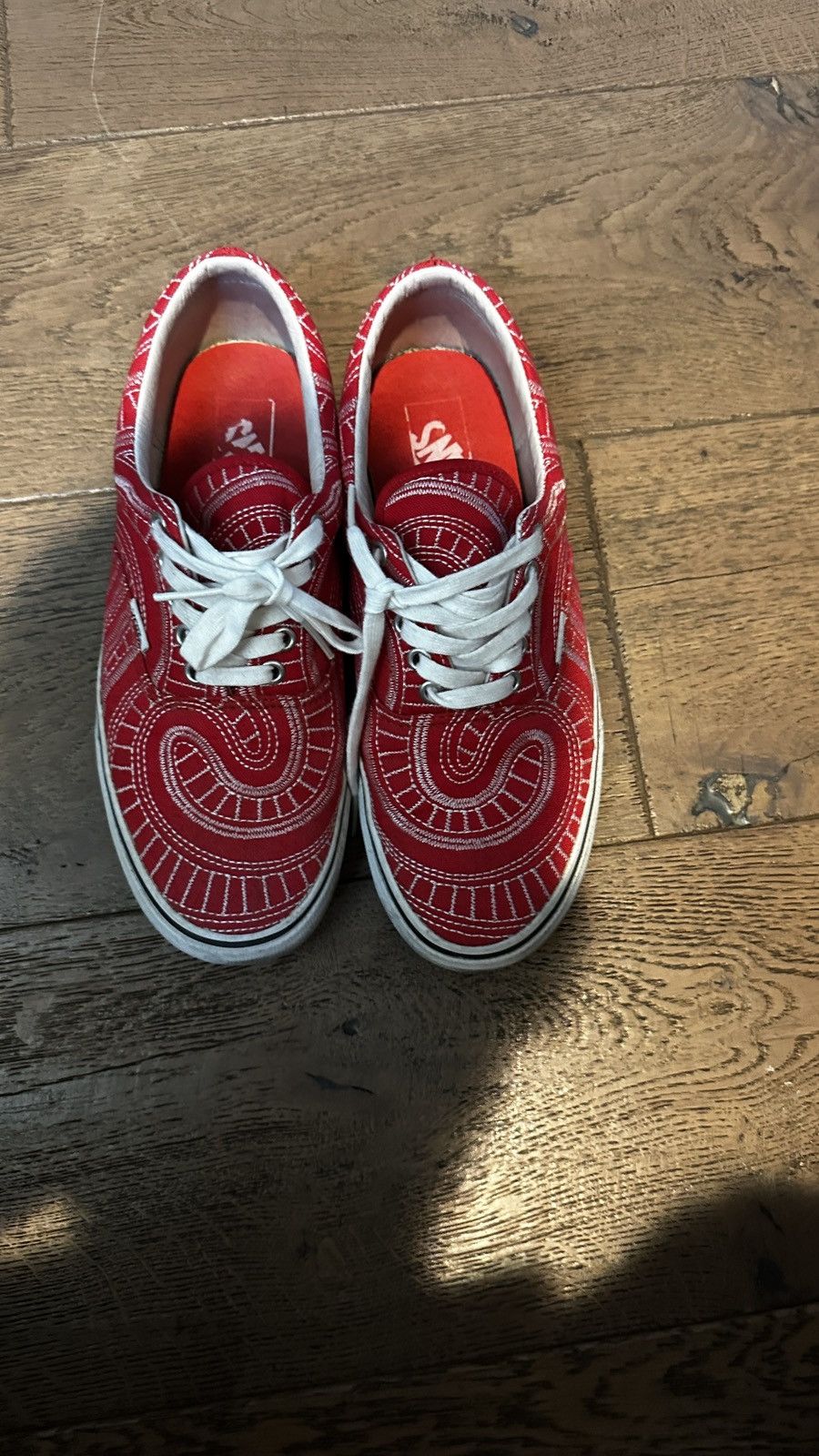 Supreme SS14 Supreme x Vans Era Spiral US 9 Red Uptown Era Spiral Size US 9.5 / EU 42-43 - 4 Thumbnail