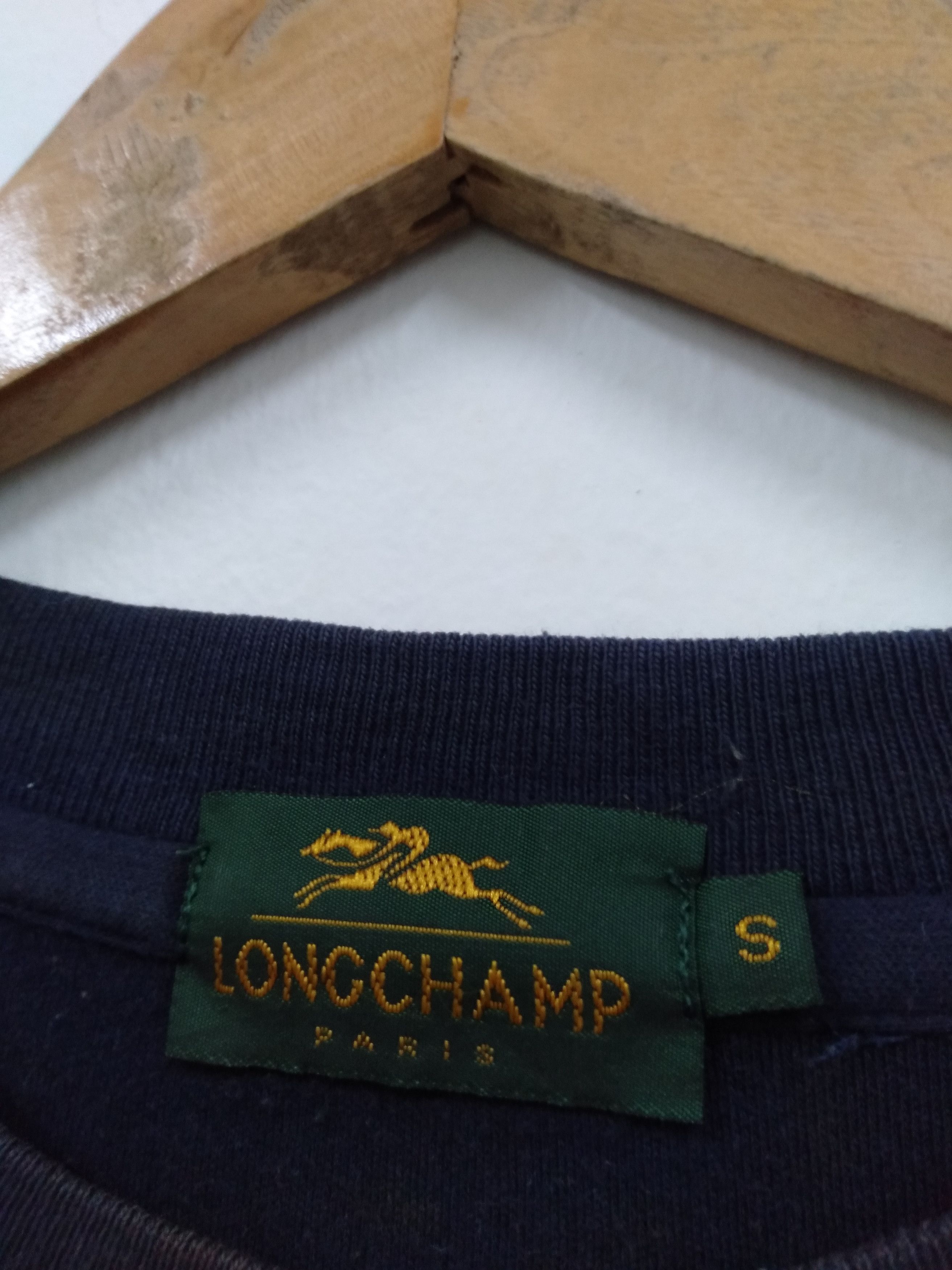 Longchamp Vintage Longchamp Embroidery Logo spell out t shirt Size US S / EU 44-46 / 1 - 3 Thumbnail