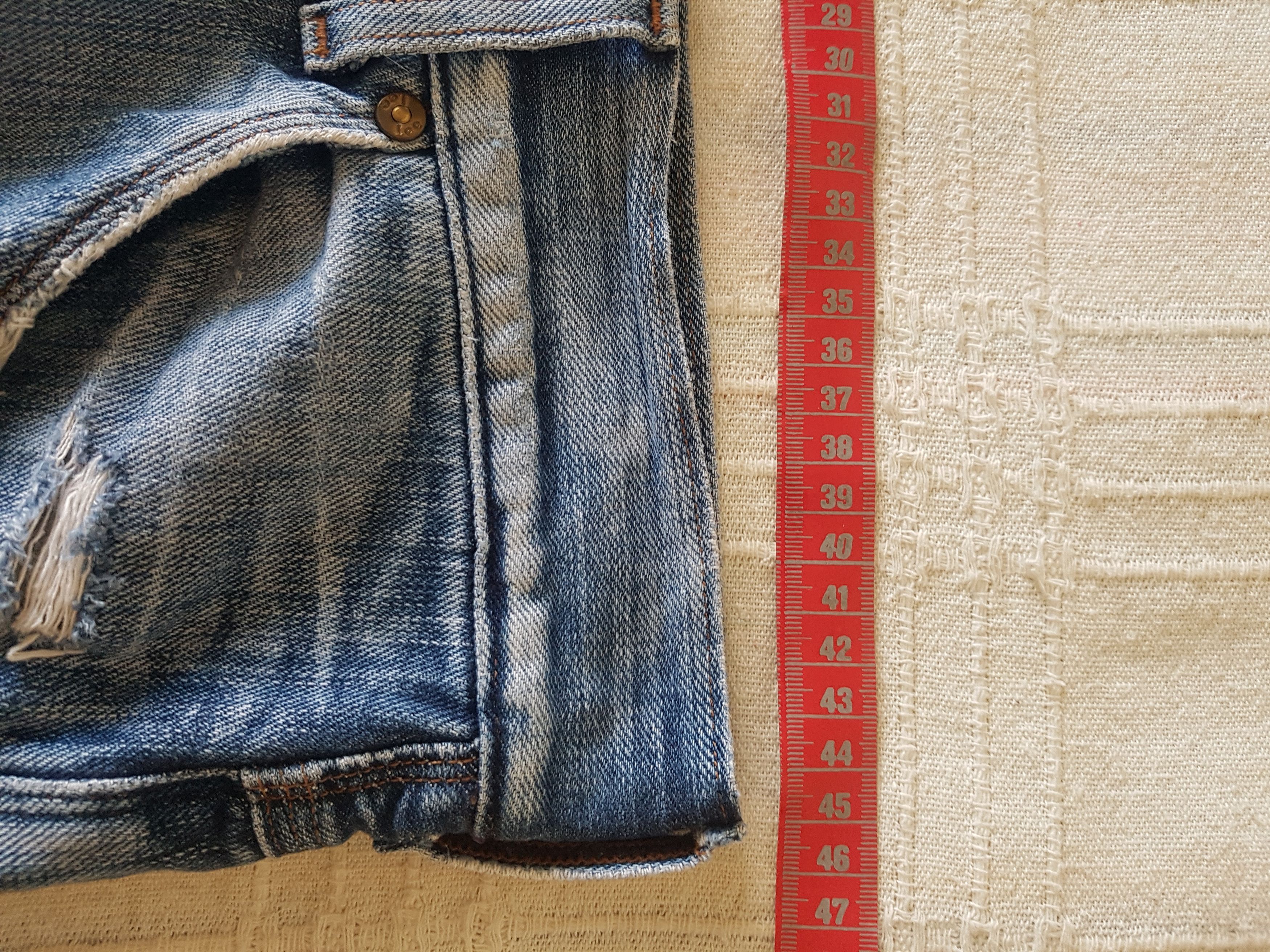 Lee Gold Label 101B Cinch Back Half Selvedge Cowboy Jeans Buckle Size US 32 / EU 48 - 16 Thumbnail