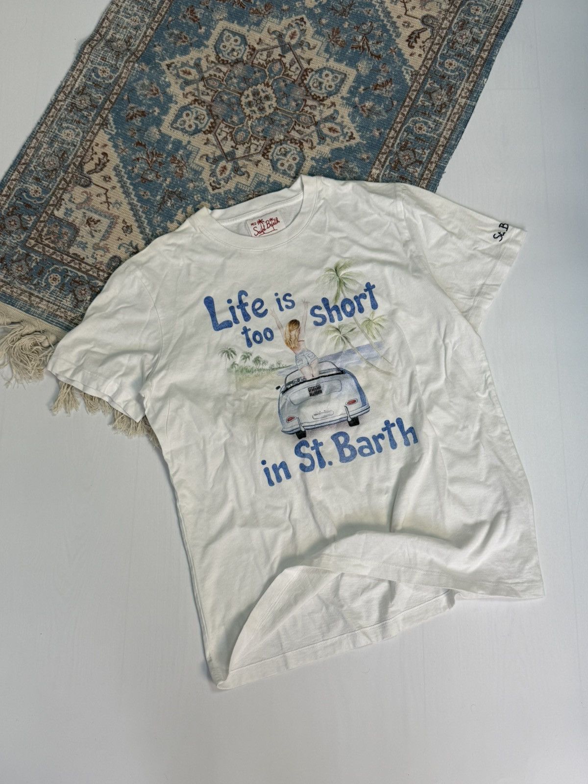 MC2 Saint Barth Mc2 Saint Barth “Life is too Short” T-shirt Size US S / EU 44-46 / 1 - 1 Thumbnail