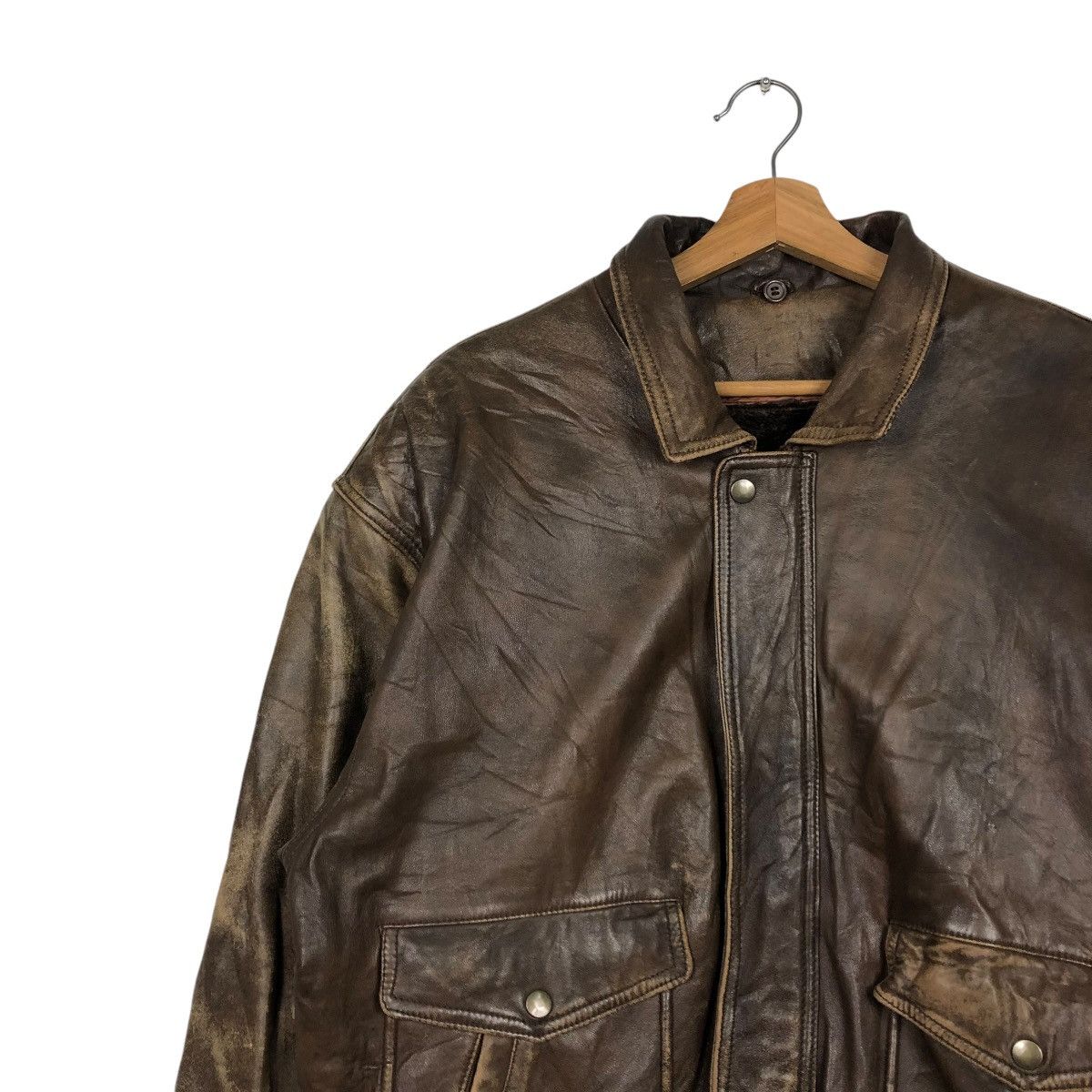 Japanese Brand VINTAGE PARACHUTE BIKER LEATHER JACKET BLANKET ISSEY MIYAKE Size US L / EU 52-54 / 3 - 9 Thumbnail