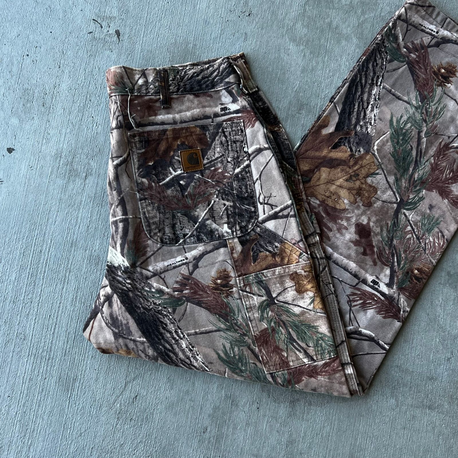 Carhartt × Vintage Carhartt Realtree camo work wear carpenter pants Size US 33 - 2 Thumbnail