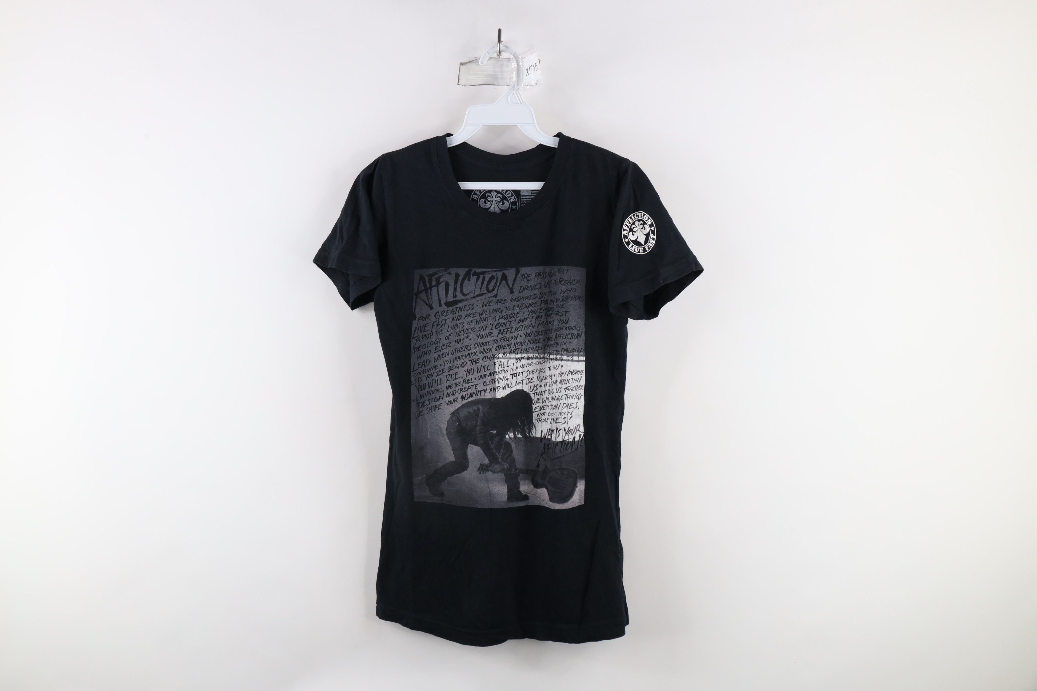 Affliction × Vintage Vintage Affliction Out UFC MMA Fighting T-Shirt Black USA Size M / US 6-8 / IT 42-44 - 1 Thumbnail