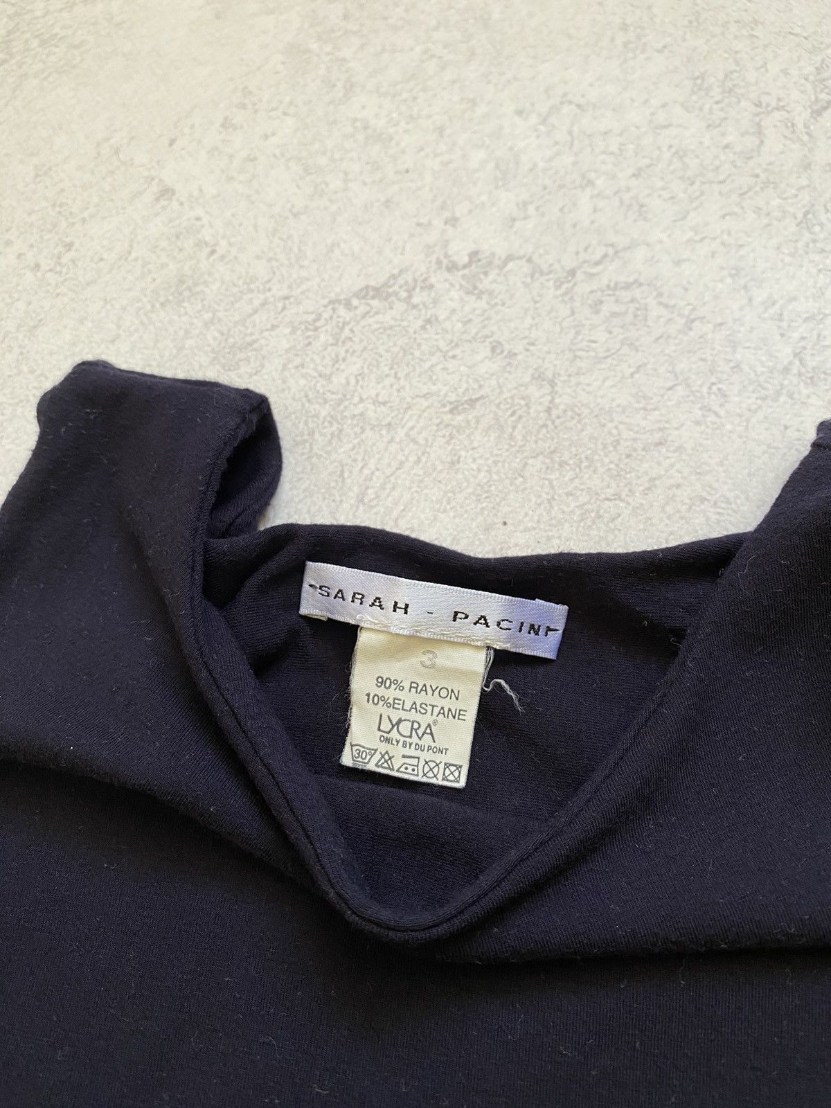 Sarah Pacini Sarah Pacini Womens Dark Blue Sleeveless Top Size 3 Size S / US 4 / IT 40 - 9 Thumbnail