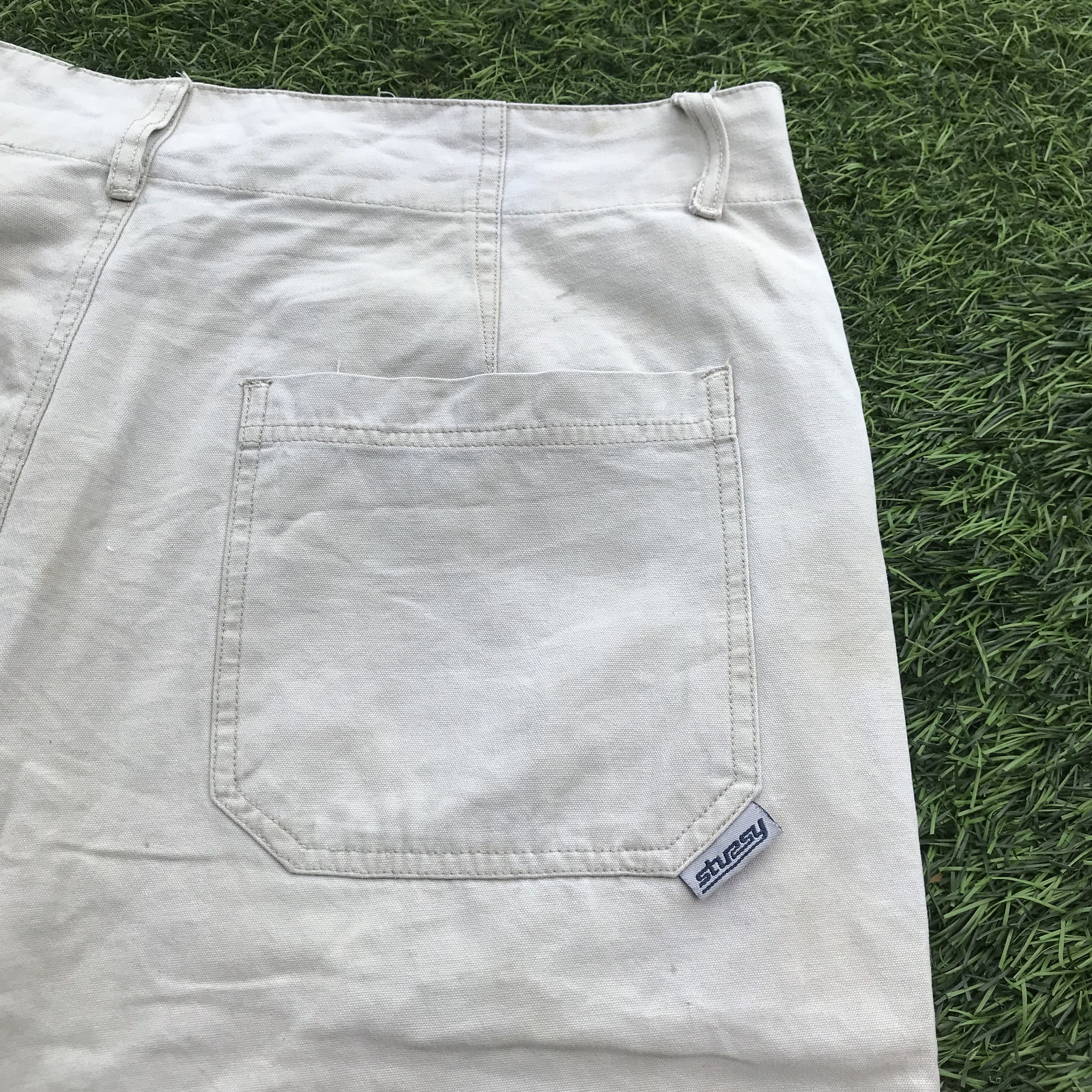 Stussy Vintage 90s Stussy ankle Short Pants in khakis beige brown Size US 34 / EU 50 - 14 Thumbnail