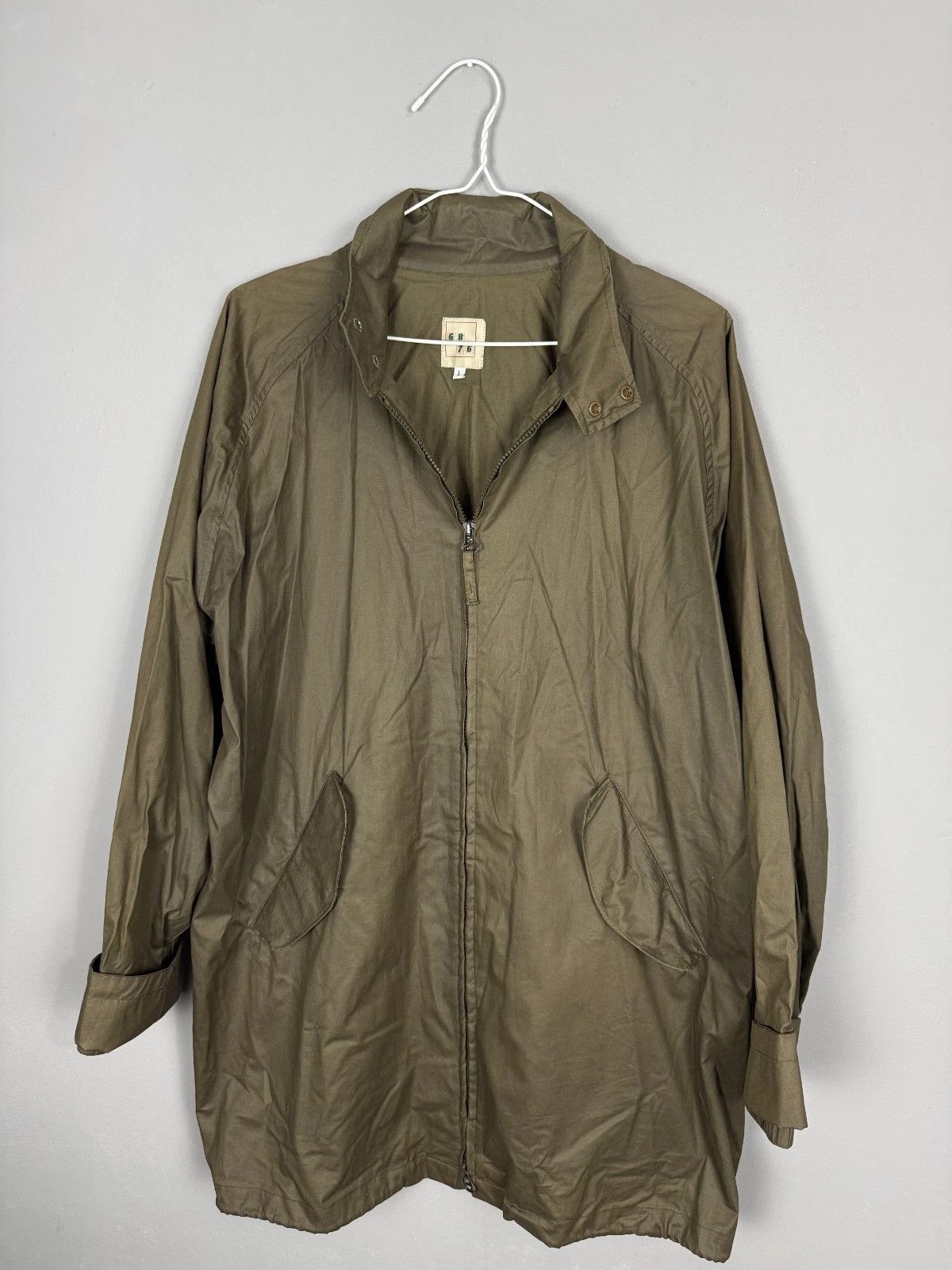 6876 Vintage 6876 Six Eight Seven Six Waxed Jacket Workwear Coat Size US L / EU 52-54 / 3 - 1 Thumbnail