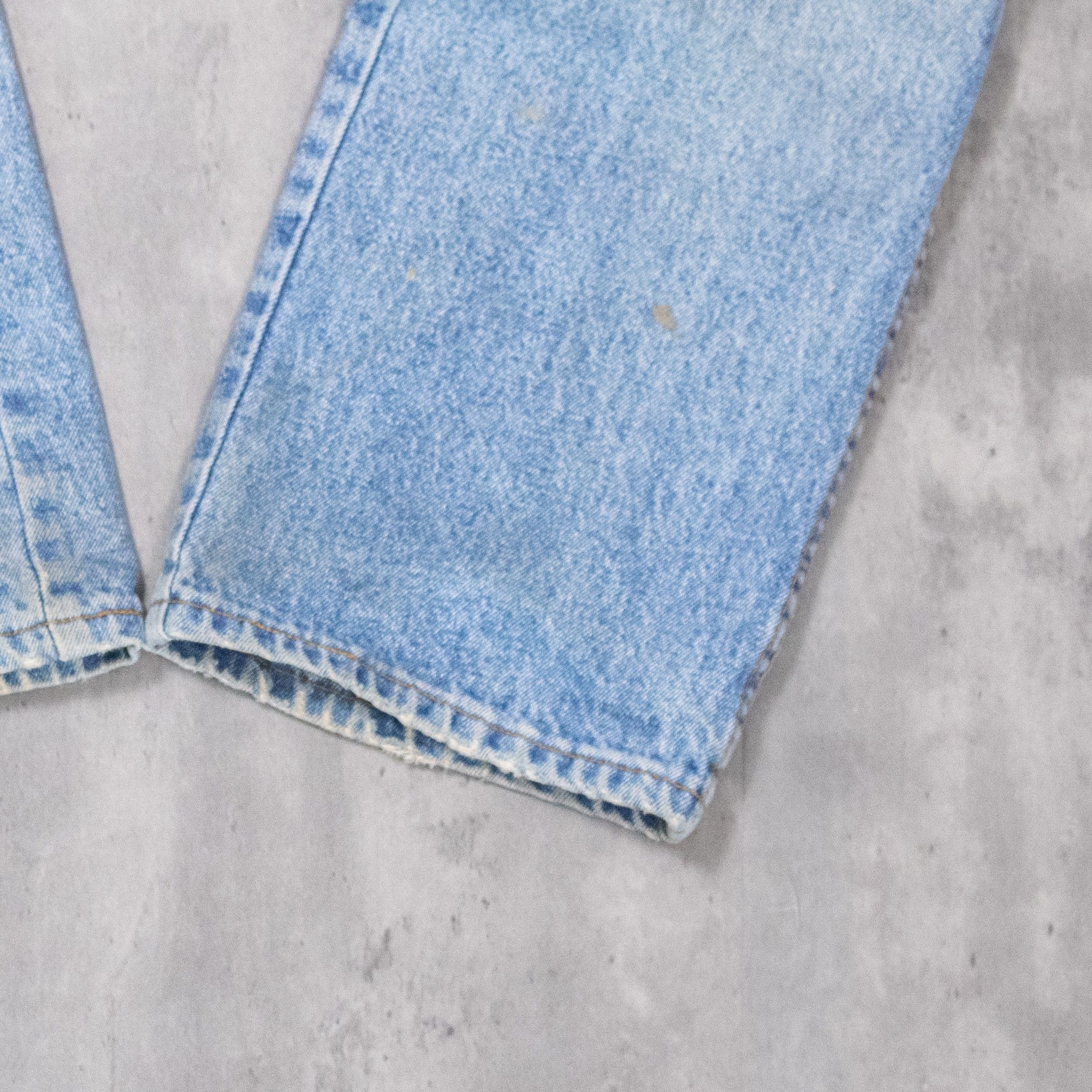Chaps Ralph Lauren Vintage 1990's Ralph Lauren Distressed Baggy Denim Pant's Size US 39 - 5 Thumbnail