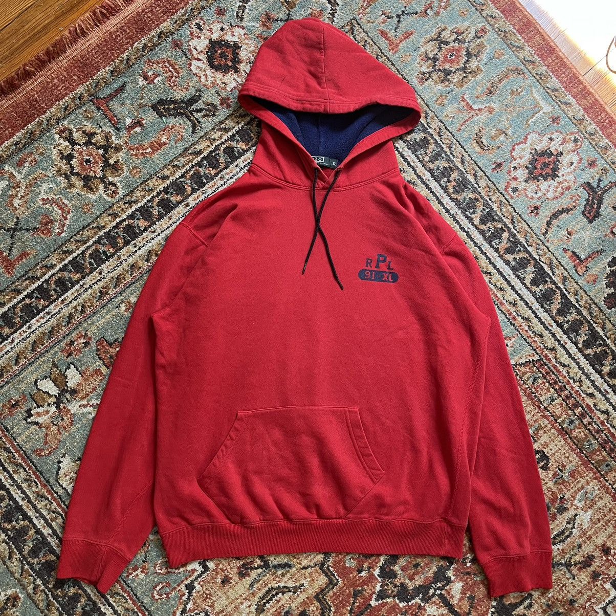 Polo Ralph Lauren Vintage Polo Ralph Lauren RPL 91-XL Large Hoodie Sweatshirt Size US L / EU 52-54 / 3 - 1 Thumbnail