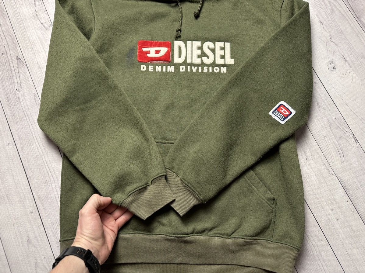 Diesel × Vintage Vintage Diesel hoodie khaki size L box logo Size US L / EU 52-54 / 3 - 6 Thumbnail
