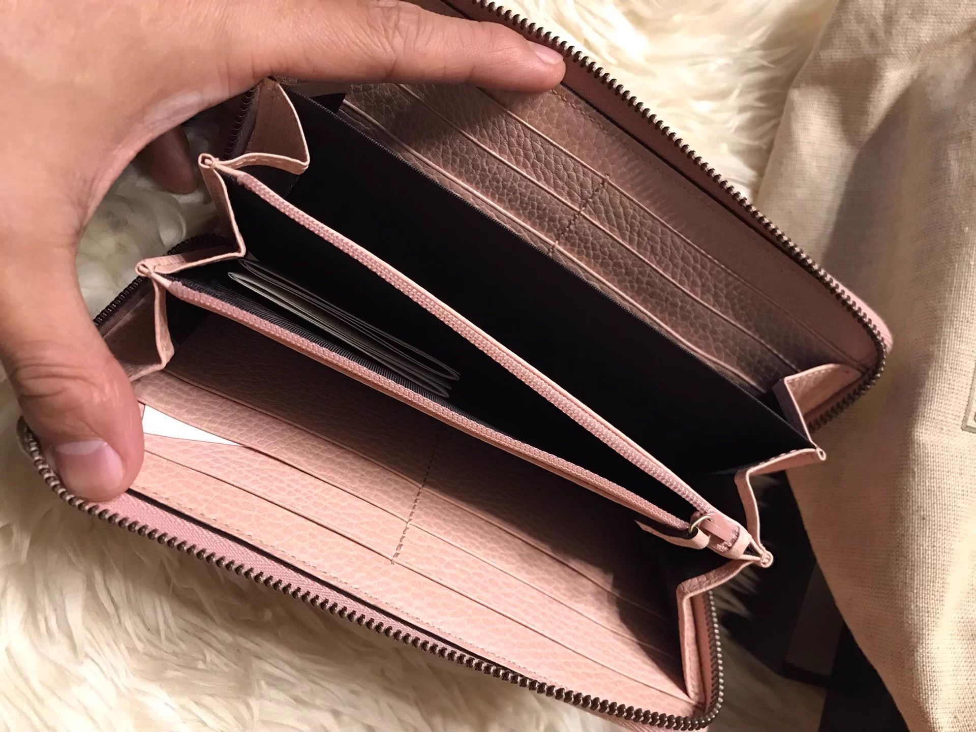 Gucci GUCCI New Long Wallet Cherry Blossom Pink Metal Butterfly GG Size ONE SIZE - 5 Thumbnail