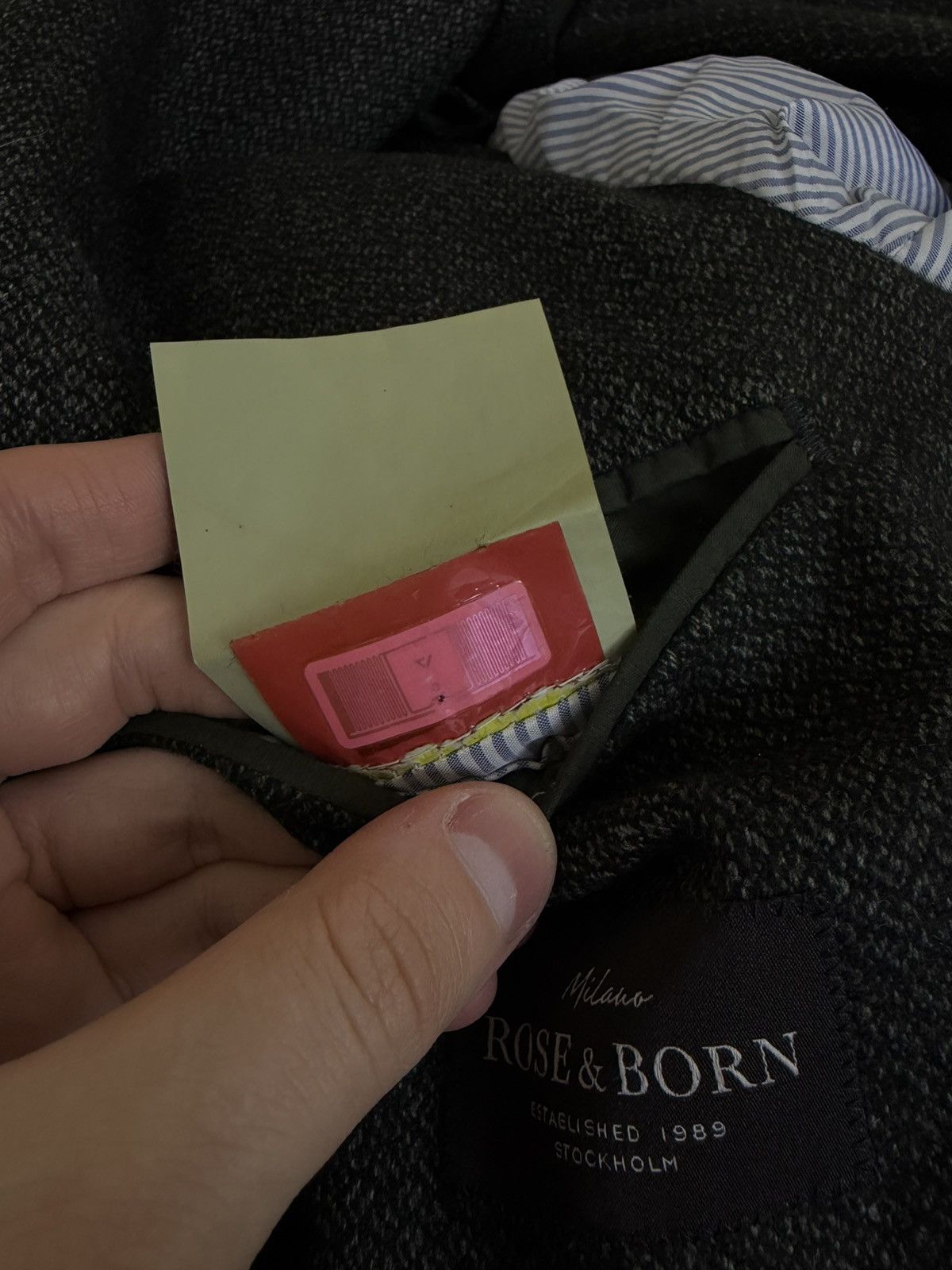 Other Rose and Born Lubiam unlined Mesh Wool Sport Blazer Jacket Size 50L - 20 Thumbnail