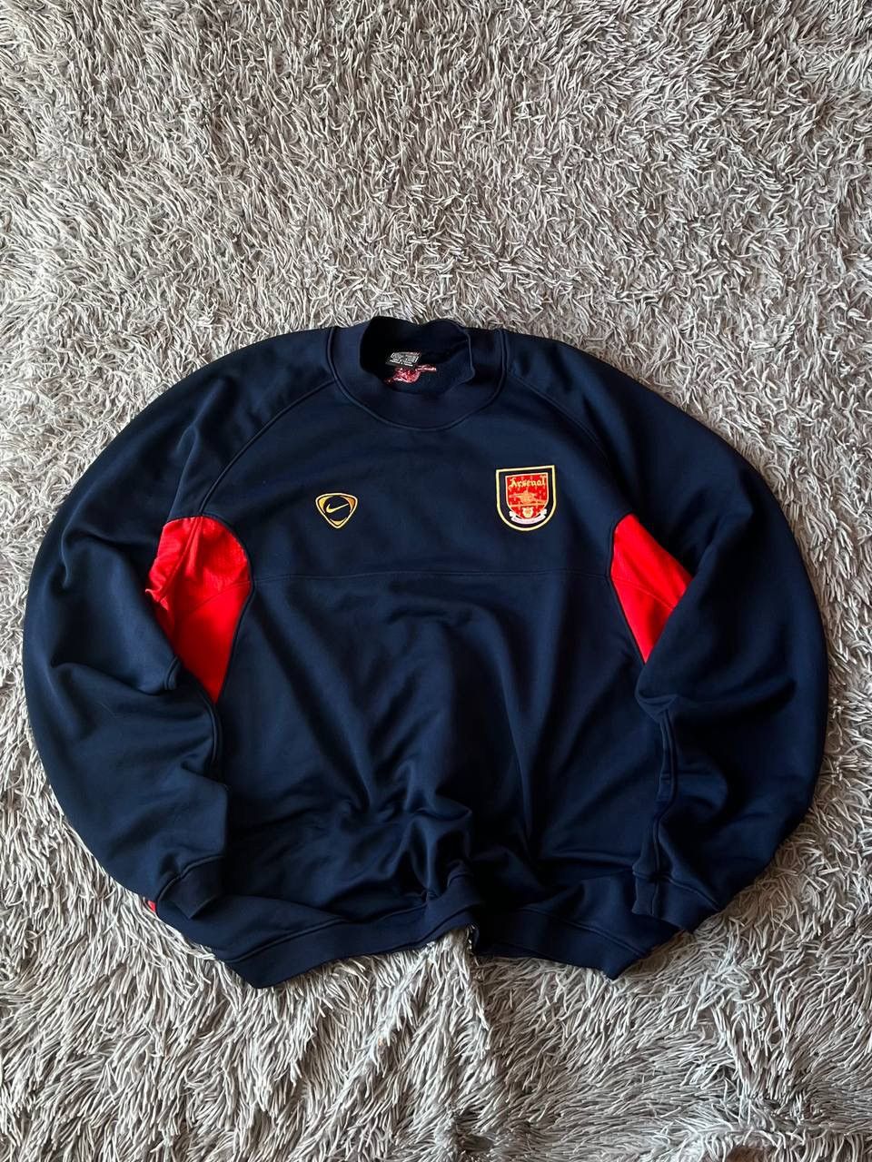Pre-owned Soccer Jersey X Vintage Nike Arsenal London Sweatshirt Football Y2k In Black