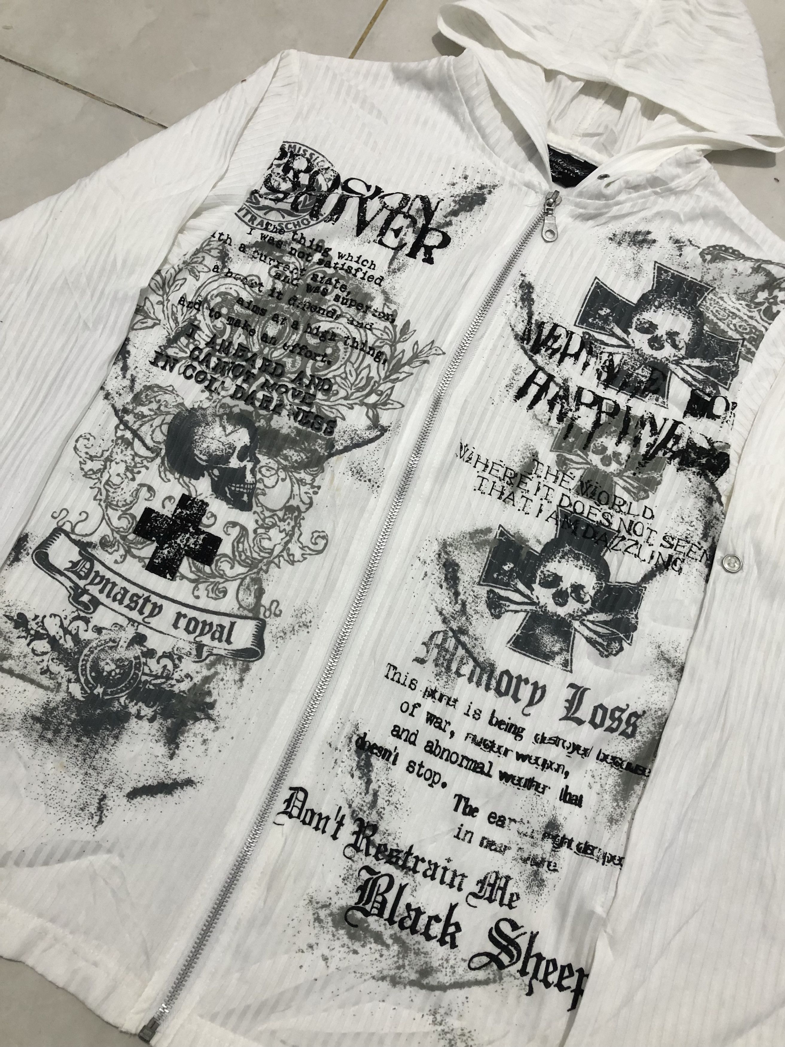 Beauty Beast Y2k Beaumere Punk Poem Longsleeve hoodie Size US M / EU 48-50 / 2 - 3 Thumbnail