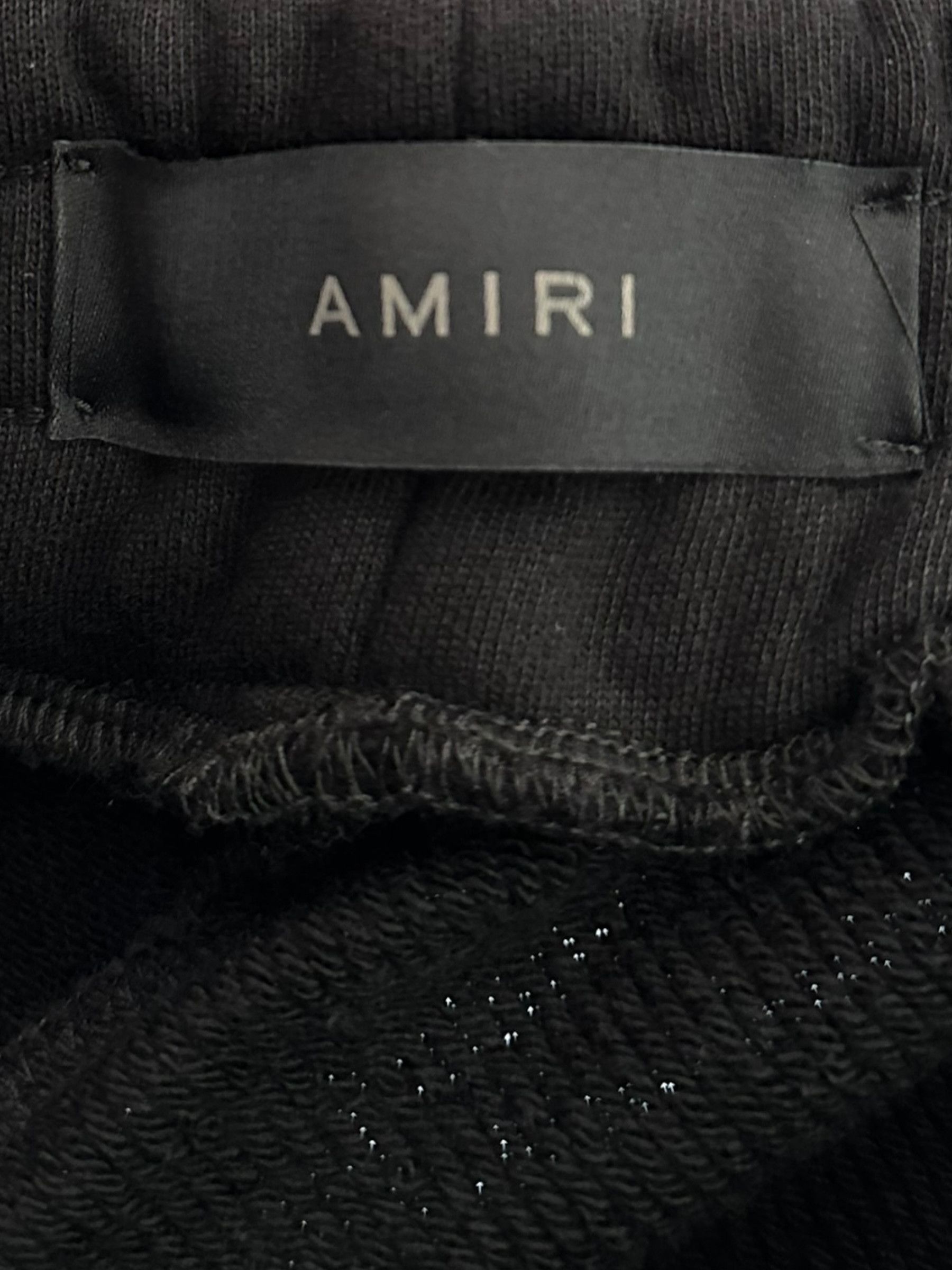 Amiri Amiri Black & White Micro MA Bar Logo Sweatpants Size US 34 / EU 50 - 3 Thumbnail