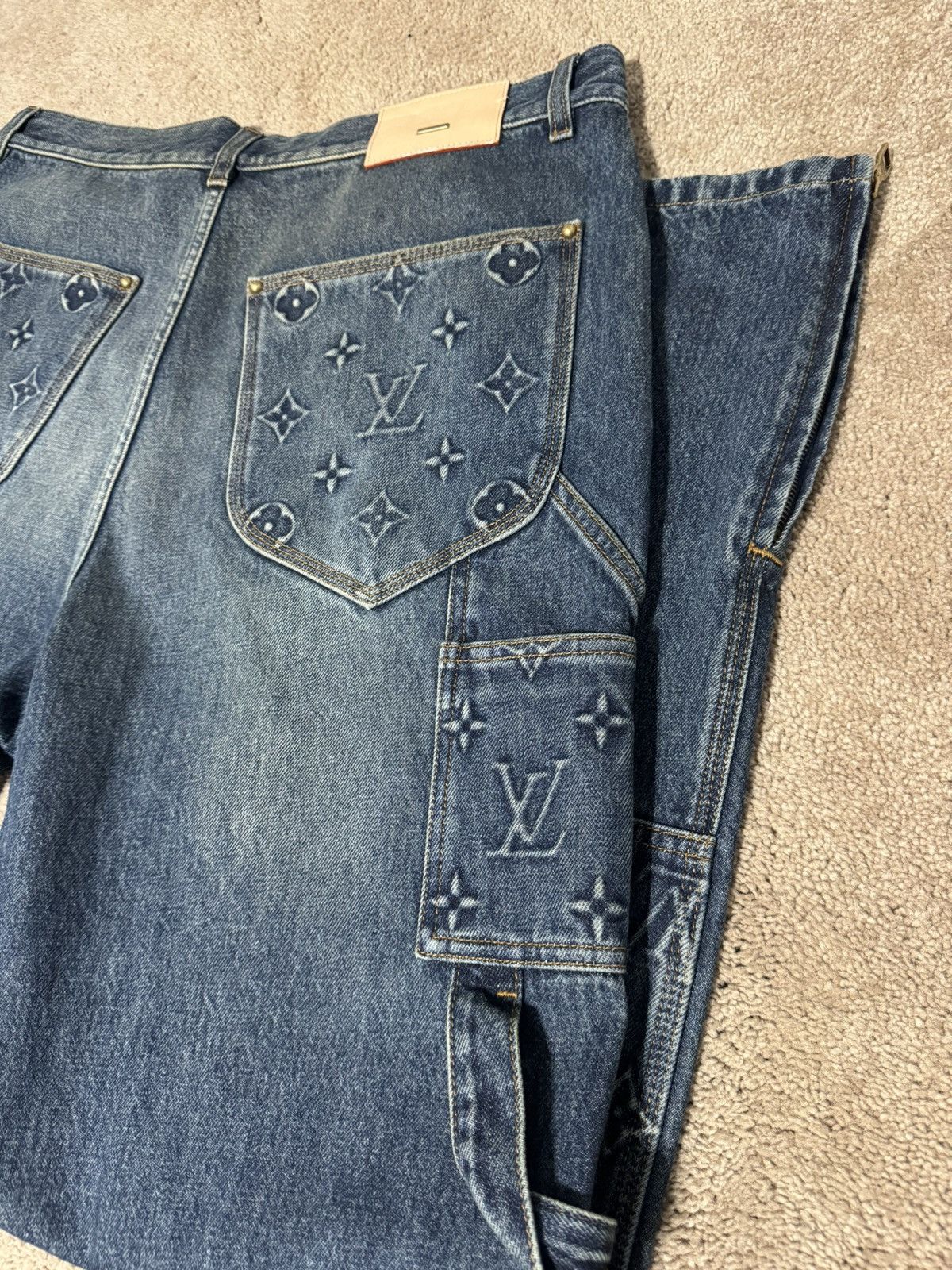 Louis Vuitton Louis Vuitton x Virgil Abloh Carpenter Jeans Size US 36 / EU 52 - 4 Thumbnail