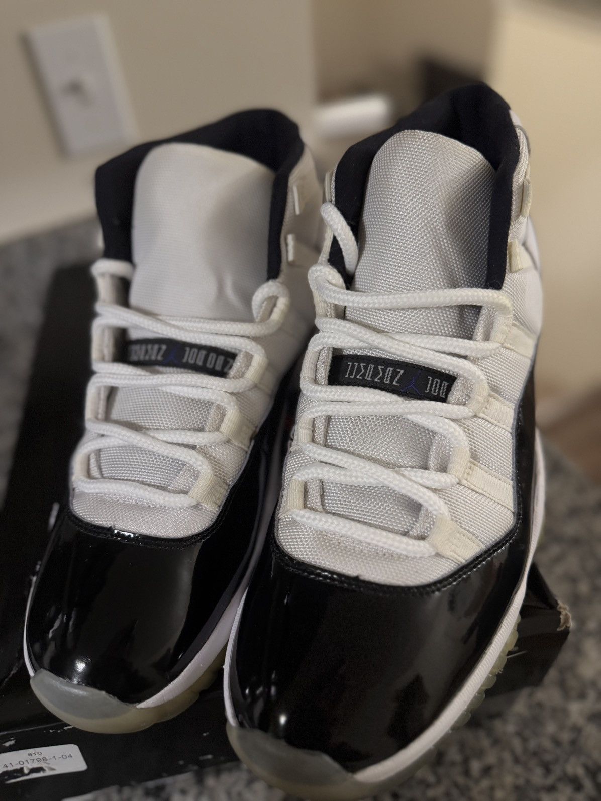 Jordan Brand × Nike Jordan 11 Concord 2018 Classic Size 12 W BOX Size US 12 / EU 45 - 4 Thumbnail