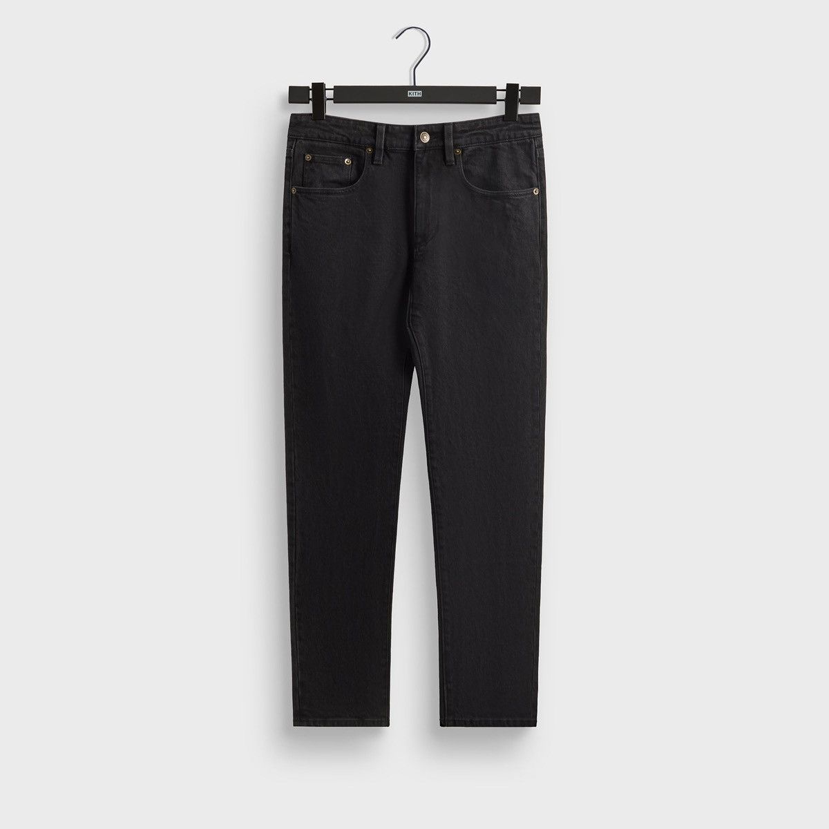 Kith KITH Varick Denim Jean Black Wash Raw Hem Size 33 Size US 33 - 1 Thumbnail