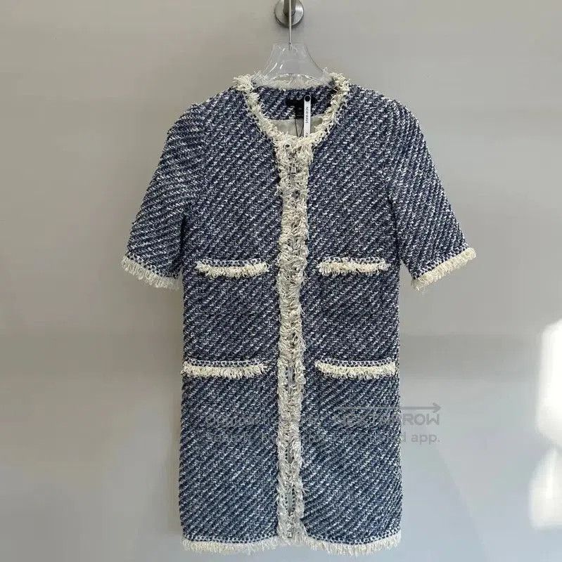 Louis Vuitton Louis Vuitton Blue Cotton Blend Long Coat . Size XS / US 0-2 / IT 36-38 - 1 Thumbnail