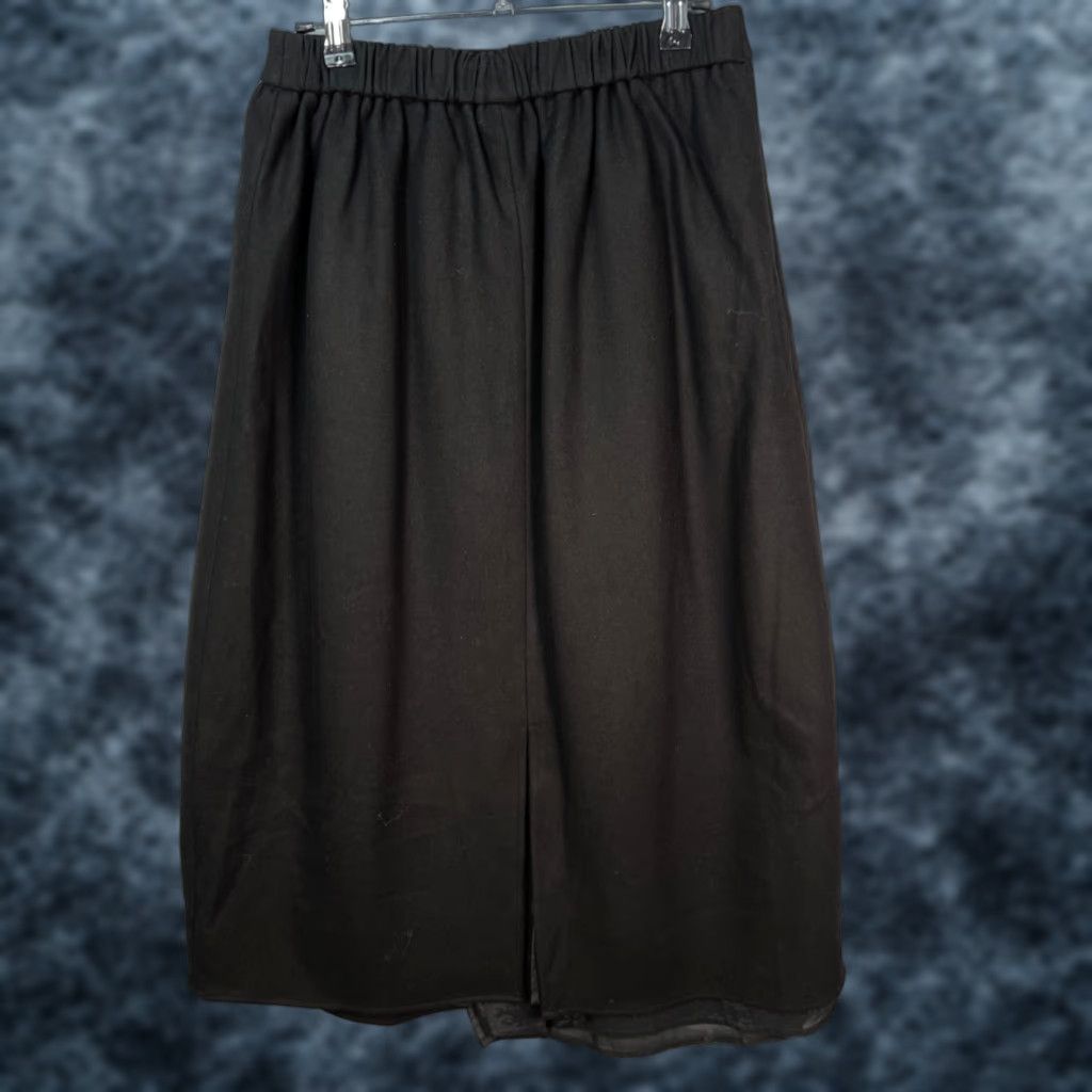 Vintage Pre Preworks Womens Midi Skirt Black Elastic Waist A-Line Elastic Waist, Knee-Length Size 32" / US 10 / IT 46 - 1 Thumbnail