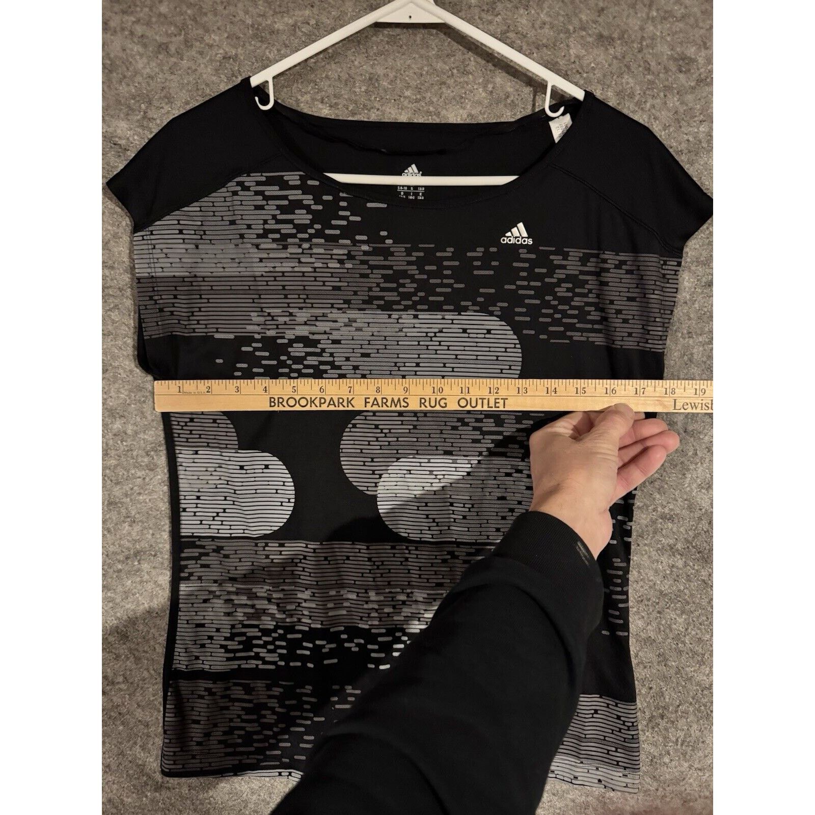 Adidas Adidas Top Womens S Abstract Climalite 2010s Athleisure Gym Size S / US 4 / IT 40 - 3 Thumbnail