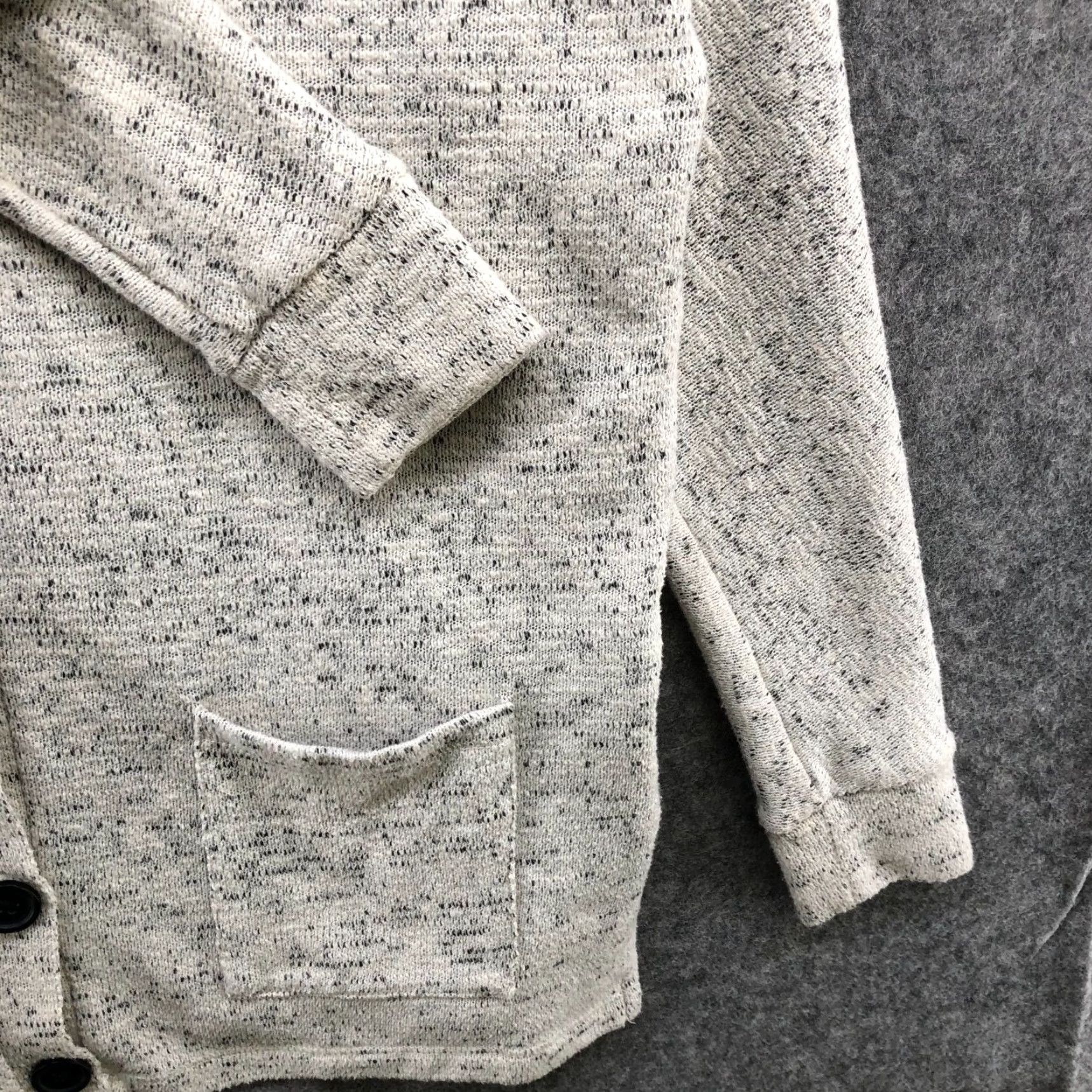American Eagle Outfitters American Eagle Relaxed Cardigan Womens XS Gray V-Neck Longline Lightweight Knit Size XS / US 0-2 / IT 36-38 - 5 Thumbnail