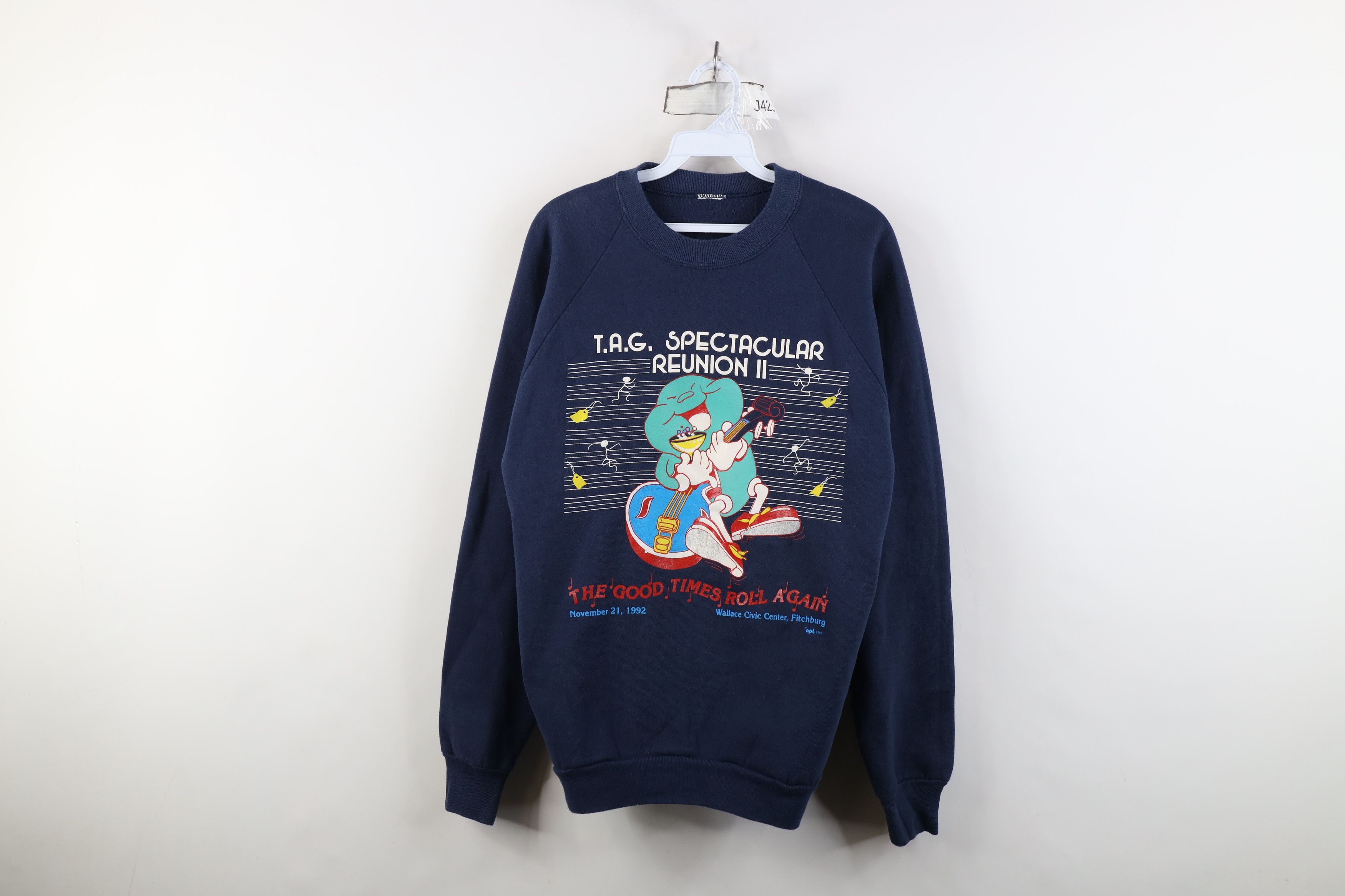 Vintage Vintage 90s Reunion II Boys In Trouble Band Sweatshirt Size US S / EU 44-46 / 1 - 1 Thumbnail