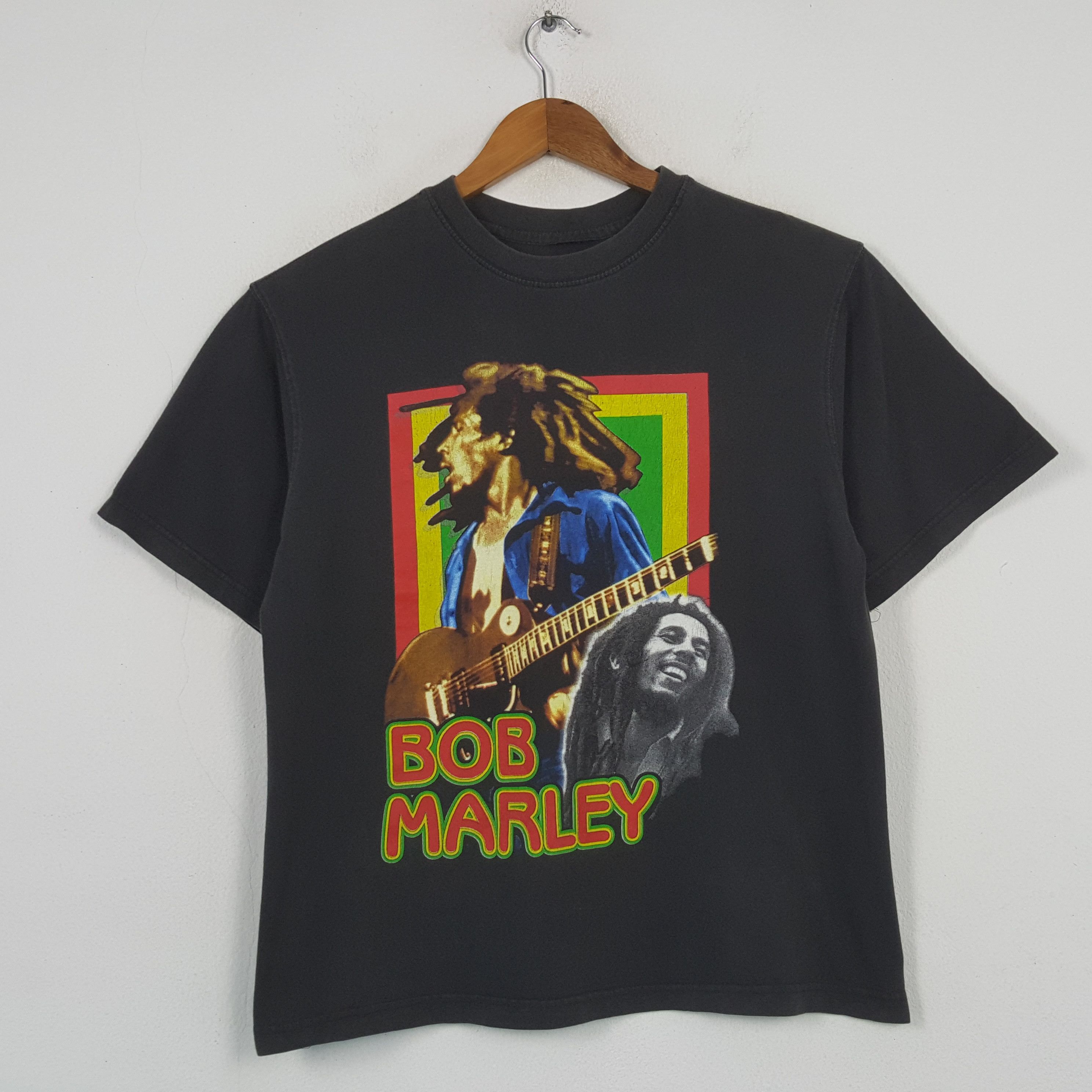 Rap Tees Vintage BOB MARLEY Jamaican Singer T-shirt 31 Size US L / EU 52-54 / 3 - 3 Thumbnail