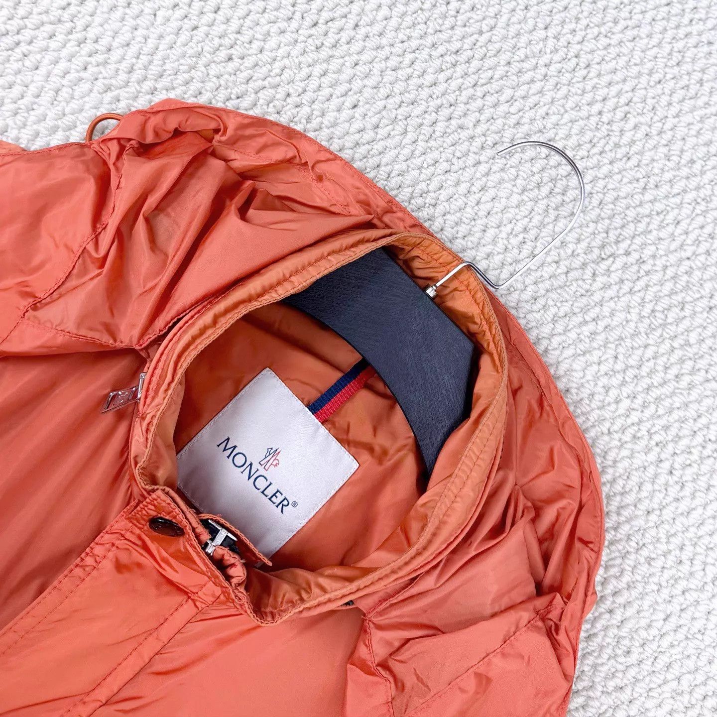 Moncler Moncler Orange Tech Hooded Nylon Jacket Arm Logo Unisex 3 Size US L / EU 52-54 / 3 - 3 Thumbnail