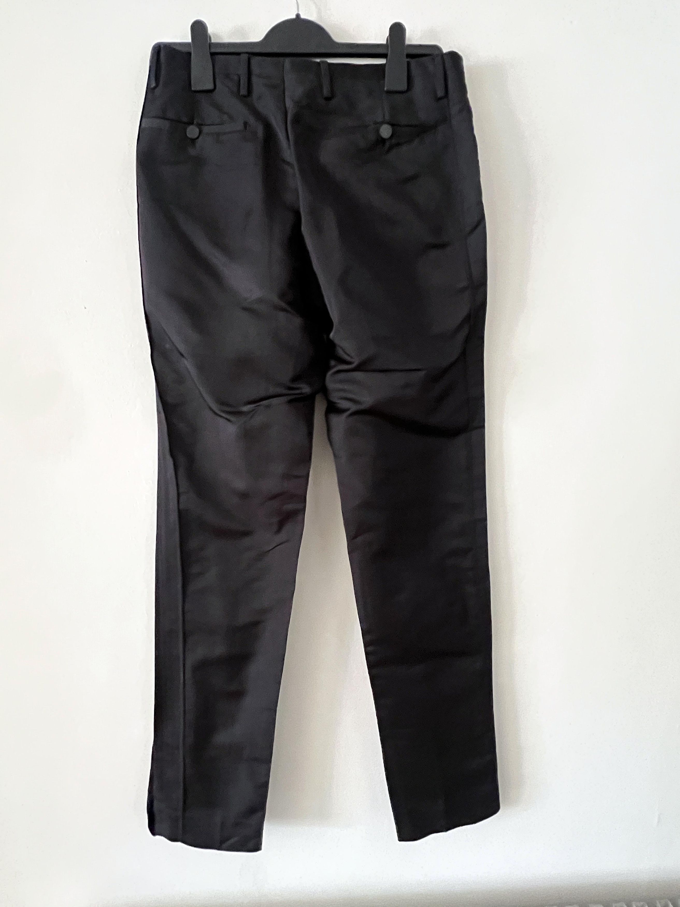 Lanvin Lanvin Silk Runway Spring 2010 Black Trousers, Alber Elbaz Size US 30 / EU 46 - 7 Thumbnail