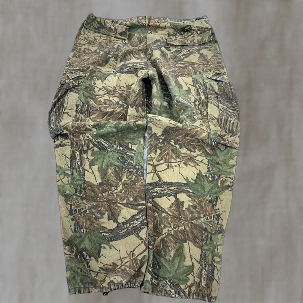 Vintage VINTAGE Ranger Camouflage Cargo Pants Men 36x30 L Green Cotton Canvas Straight Relaxed 5-Pocket 90s Body Baggy USA Belt Loops Size US 33 - 1 Thumbnail