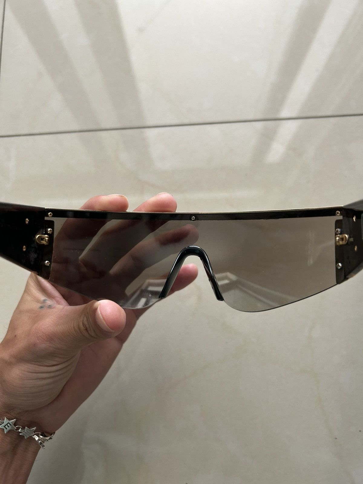 Versace Versace Shield Style Glasses Size ONE SIZE - 3 Thumbnail