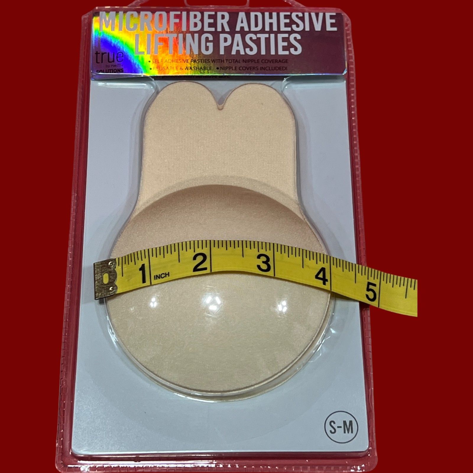 Other True By Rue 21 - Microfiber Adhesive Lifting Pasties - Fair Size ONE SIZE - 4 Thumbnail