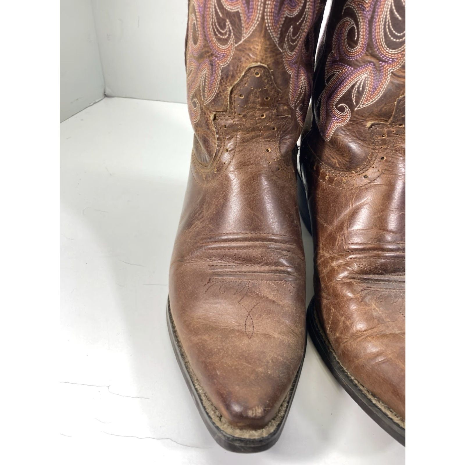 Justin Boots Justin Boots Women Brown Leather Embroidered Western Rodeo 6 B User: Justin Boots Women Brown Leather Embroidered Western Rodeo 6 B Size US 6 / IT 36 - 3 Thumbnail