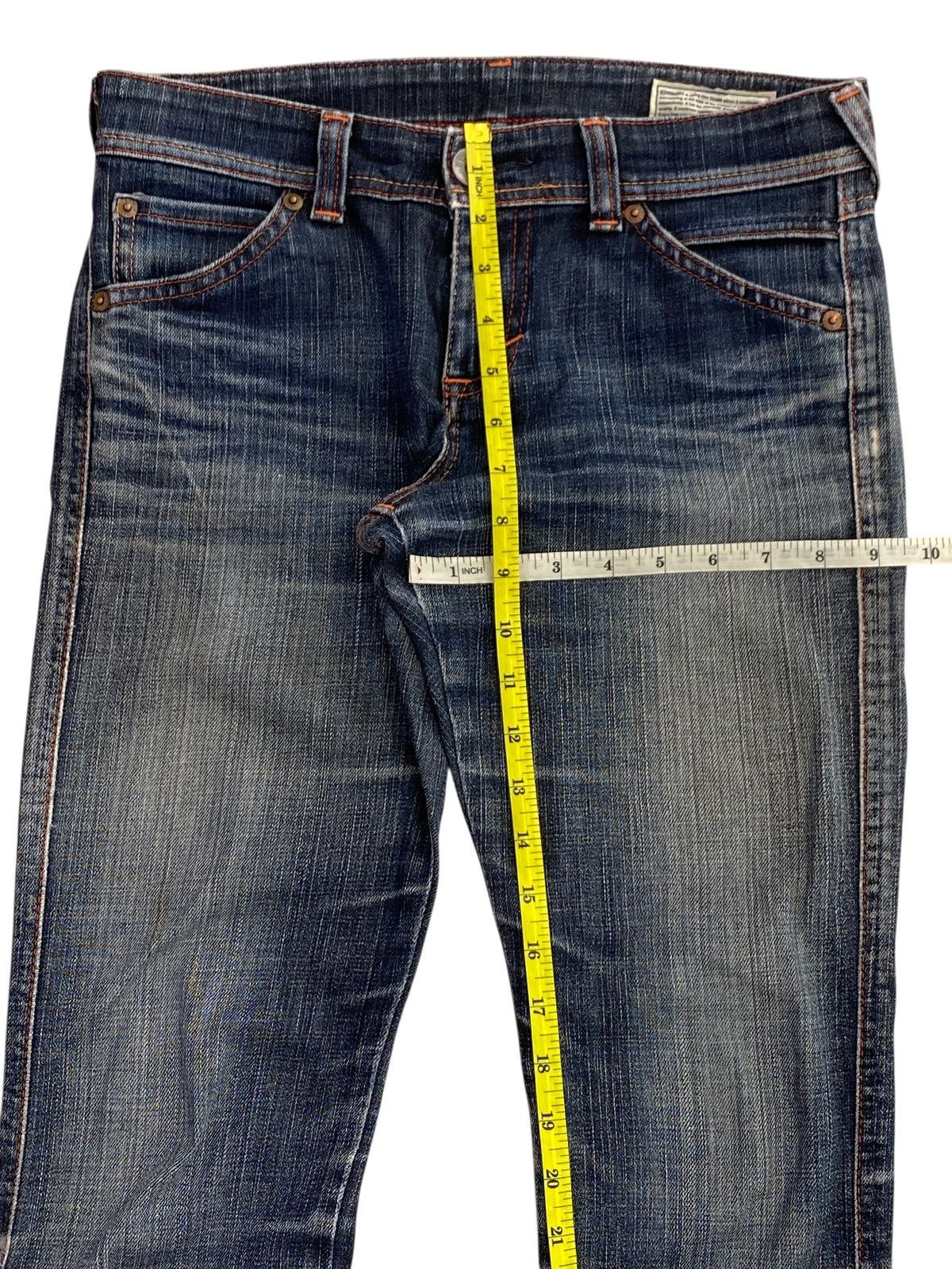 Edwin Edwin Whiskers Faded Wash Style Loose Jeans Size US 30 / EU 46 - 10 Thumbnail