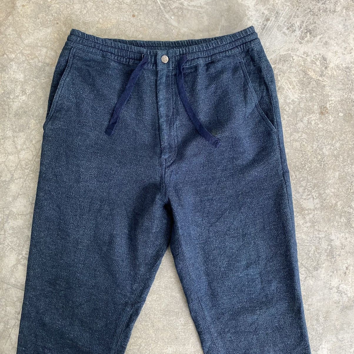 Blue Blue Japan Blue Blue Japan Drawstring Indigo Dyed Sweat Pants Size US 31 - 4 Thumbnail