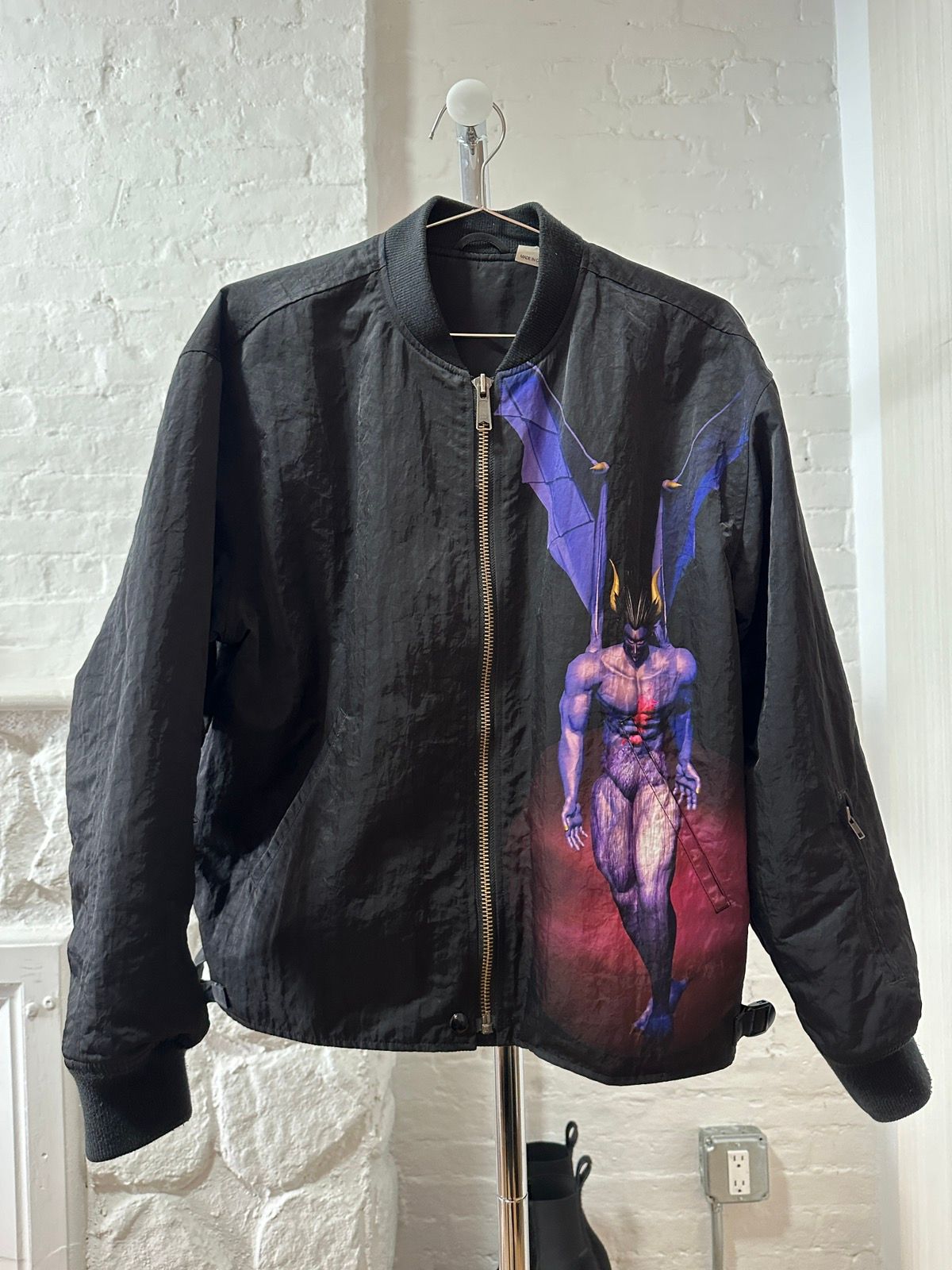 Pre-owned Supreme X Yohji Yamamoto Tekken Nylon Bomber In Black