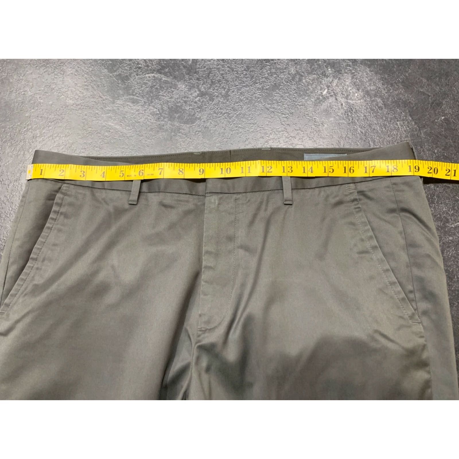 Bonobos Bonobos Mens Pants 36x31 Chino Cotton Straight Fit Casual Business Travel Fall Spring Summer Winter Gray Size US 36 / EU 52 - 3 Thumbnail