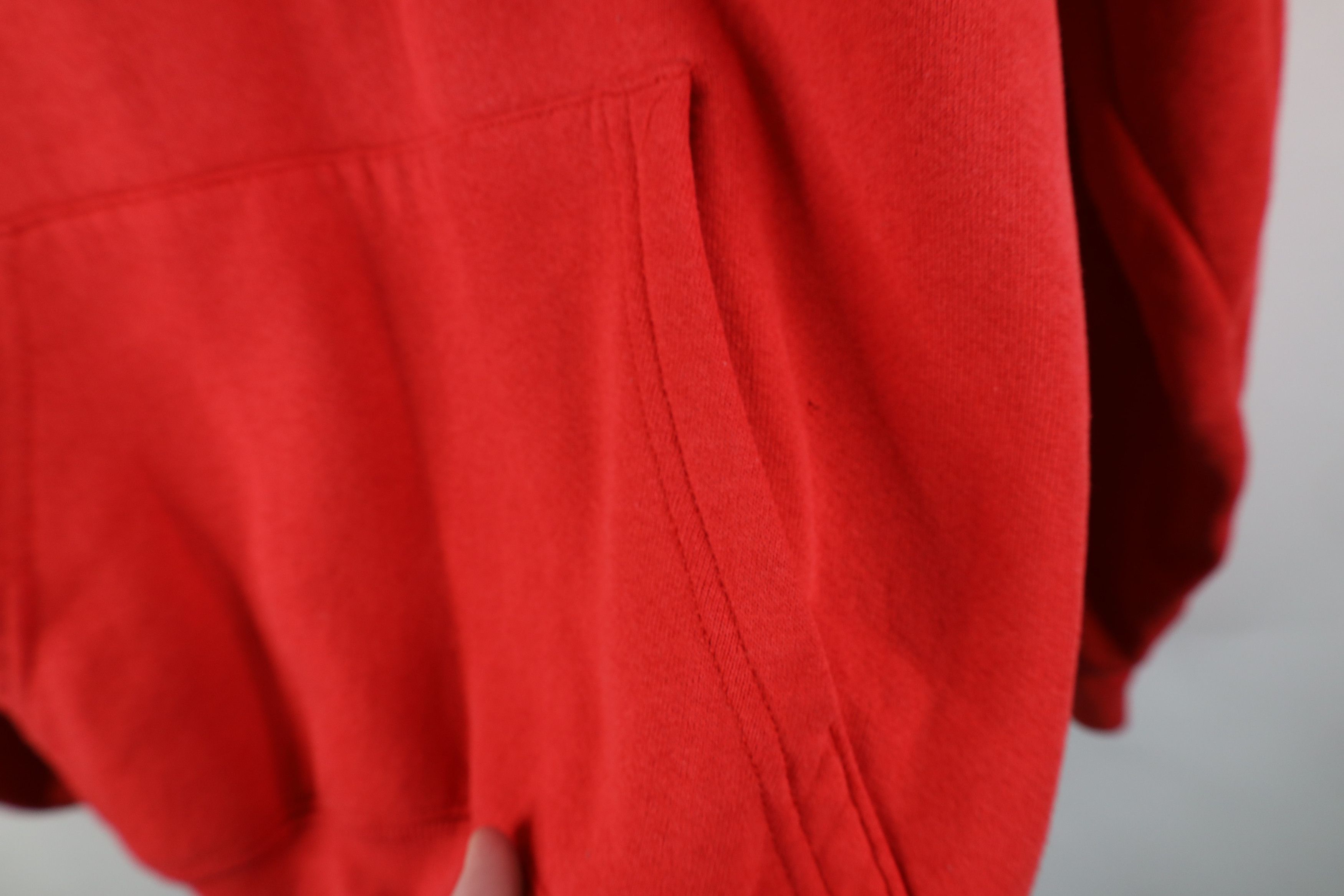Vintage Vintage 80s 90s Streetwear Hoodie Sweatshirt USA Red Size US XL / EU 56 / 4 - 7 Thumbnail