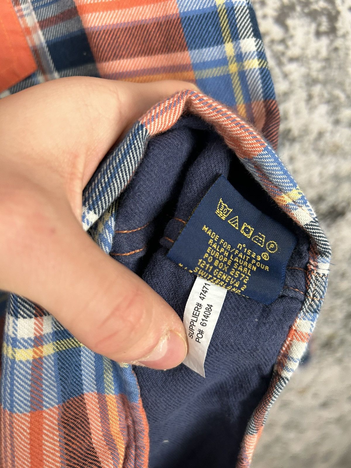 Polo Ralph Lauren Vintage Polo Ralph Lauren Orange Checkerd Shirt Button Ups Size US M / EU 48-50 / 2 - 7 Thumbnail