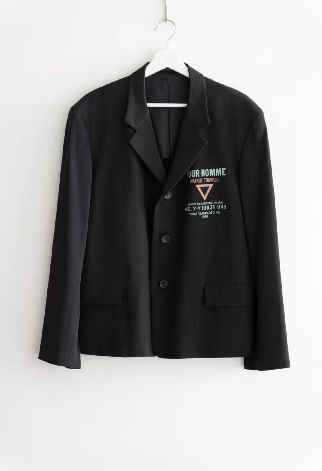 Yohji Yamamoto Yohji Yamamoto 93ss Slogan Stamp Blazer K4 Size US S / EU 44-46 / 1 - 1 Thumbnail
