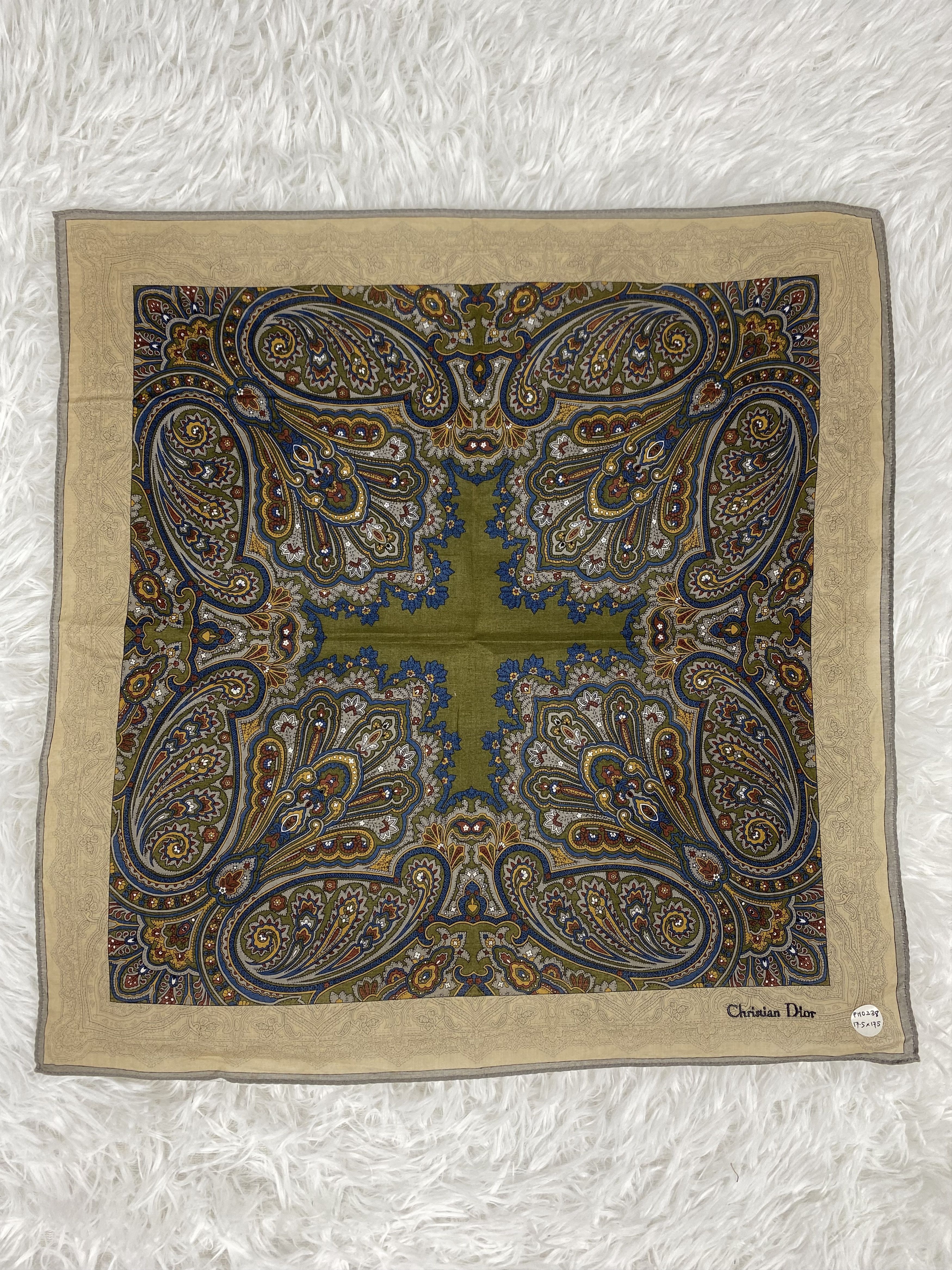Vintage Vintage Christian Dior Handkerchief Neckerchief PH0238 Size ONE SIZE - 3 Thumbnail