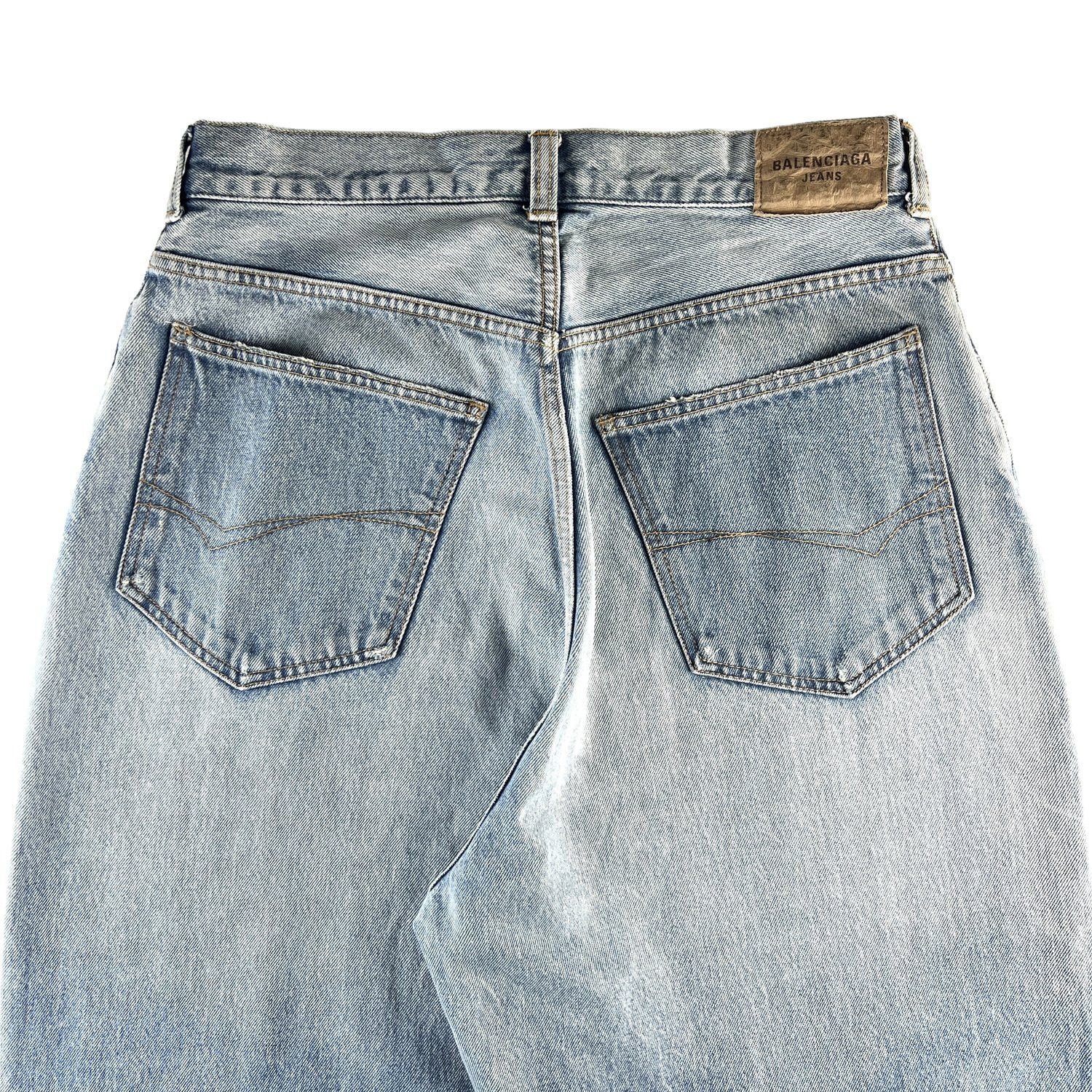 Balenciaga Balenciaga Blue Baggy Jeans Size US 30 / EU 46 - 5 Thumbnail