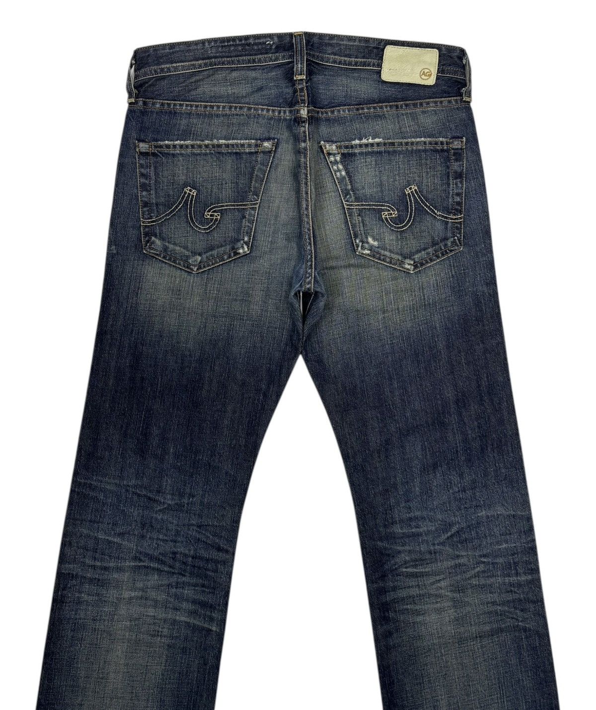 If Six Was Nine × Isamu Katayama Backlash OG🔥ADRIANO GOLDSCHMIED STRAIGHT LEG DISTRESSED DENIM JEANS Size US 32 / EU 48 - 6 Thumbnail