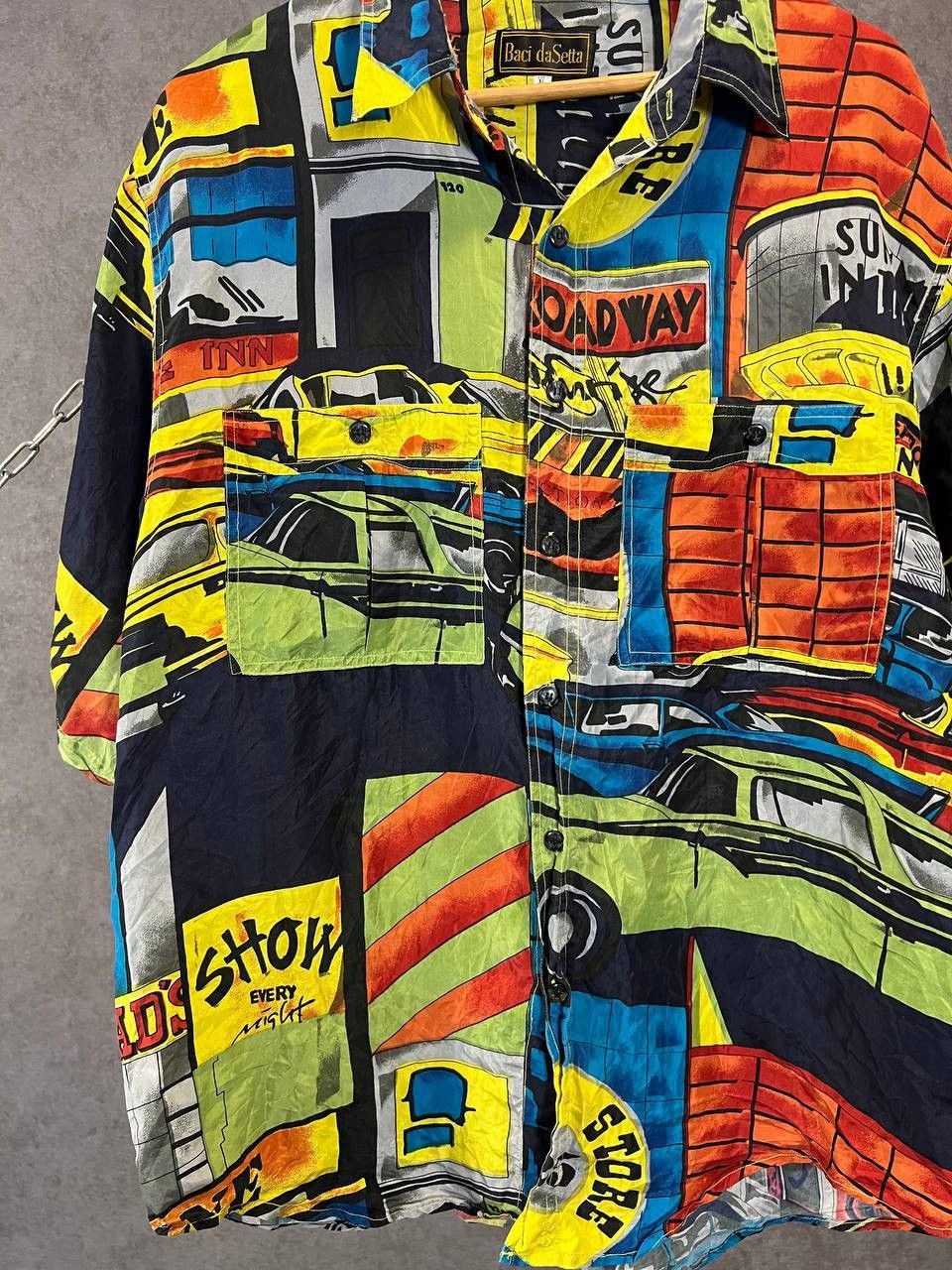 Vintage Crazy Hawaiian art vintage silk shirt Size US XL / EU 56 / 4 - 3 Thumbnail