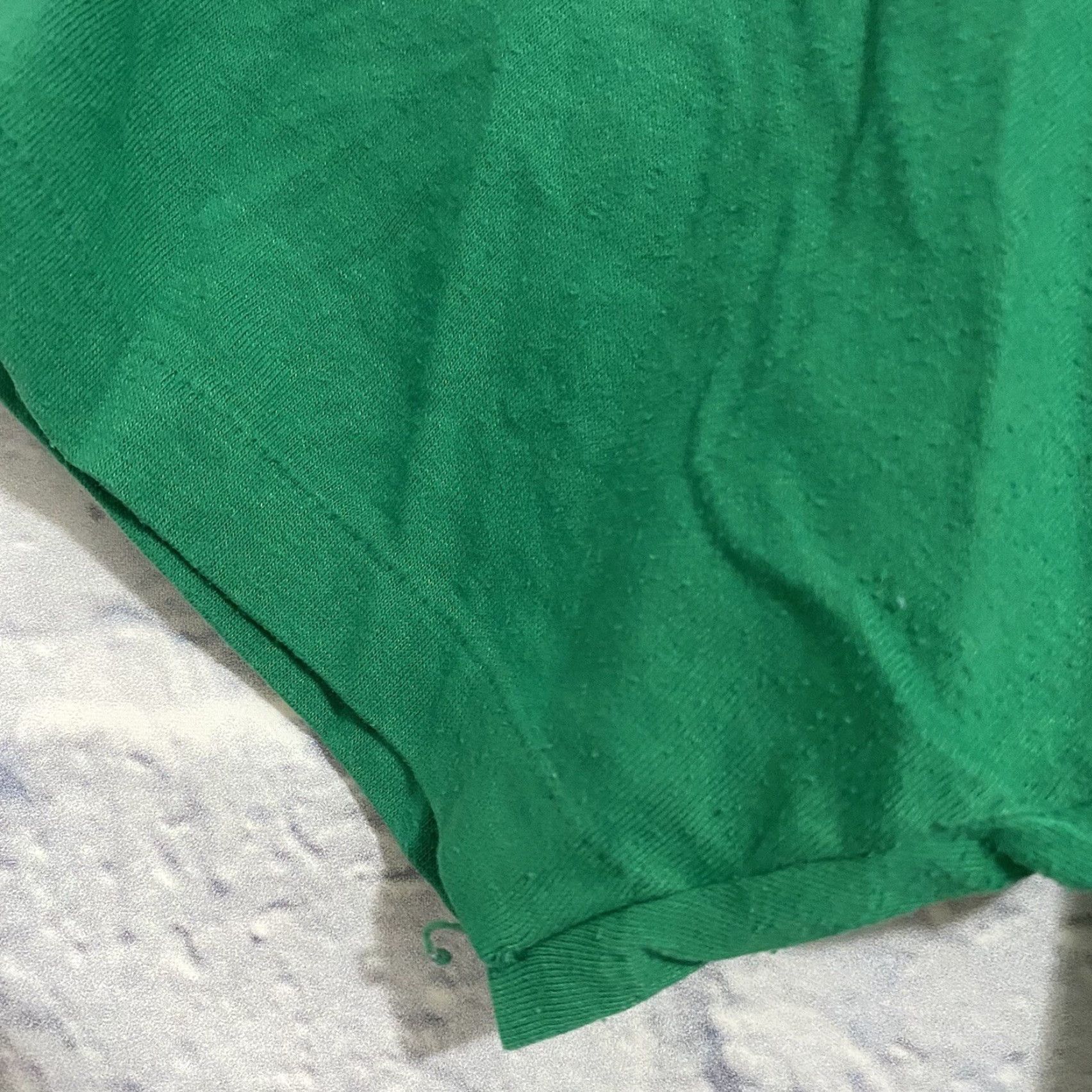 Hanes VINTAGE Hanes Fifty Fifty T Shirt Solid Short Sleeve Crew Neck USA XL Green Men Graphic Print 70s 80s 90s Modern All Seasons Breathable Size US XL / EU 56 / 4 - 6 Thumbnail