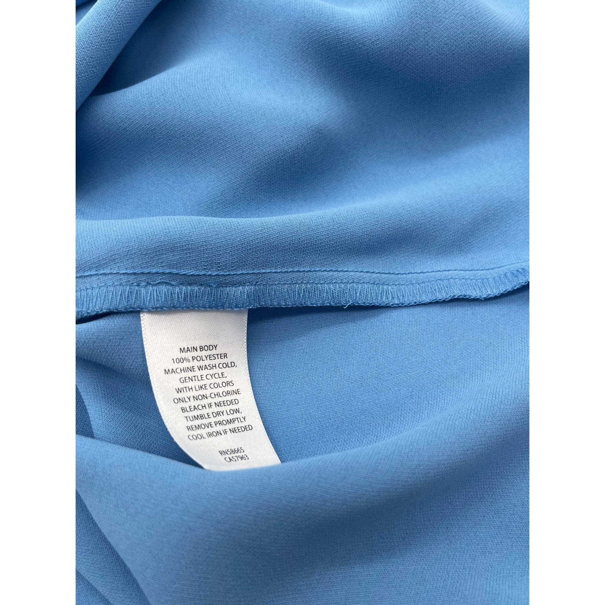 Other Open Edit Pleated Asymmetric Top, Blue Lake, M Size M / US 6-8 / IT 42-44 - 9 Thumbnail
