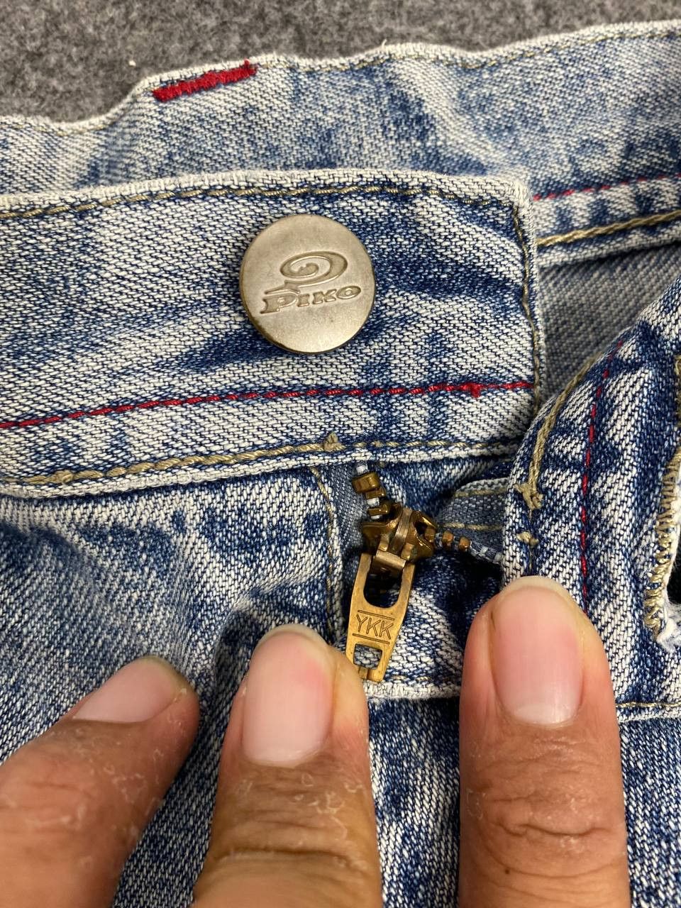 Japanese Brand vintage piko baggy cargo denim nice design Size US 32 / EU 48 - 15 Thumbnail