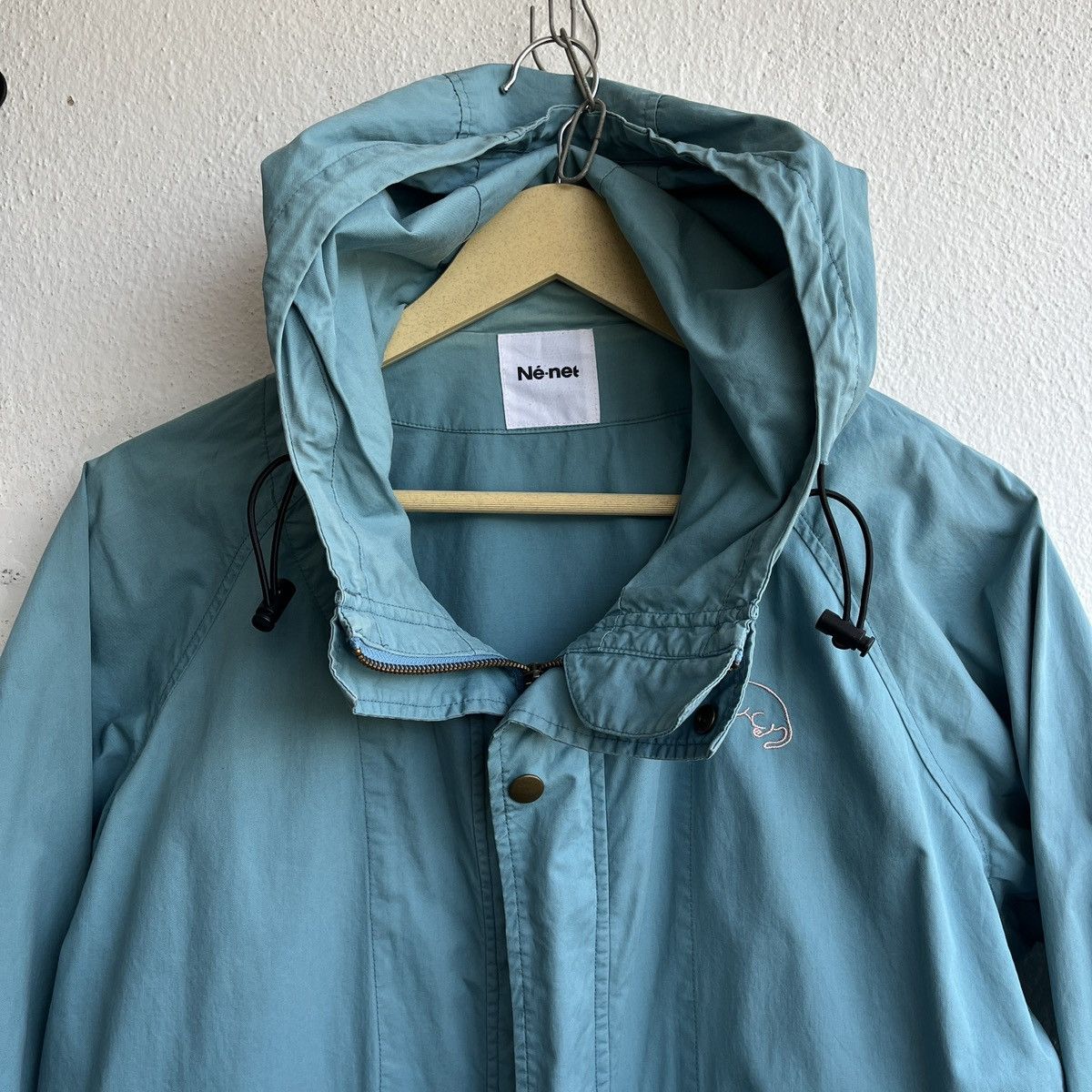 Ne-Net SOFT BLUE ISSEY MIYAKE NE-NET LIGHT HOODIE JACKET Size US L / EU 52-54 / 3 - 22 Thumbnail