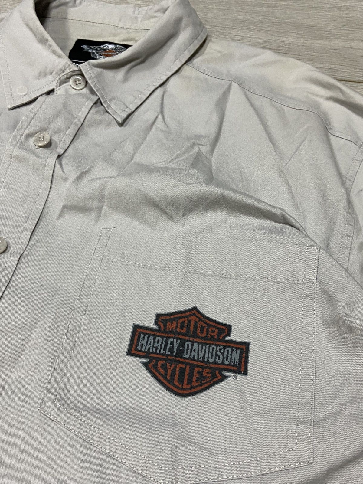Harley Davidson Harley Davidson eagle 🦅 vintage big logo shirt buttons Size US XL / EU 56 / 4 - 4 Thumbnail